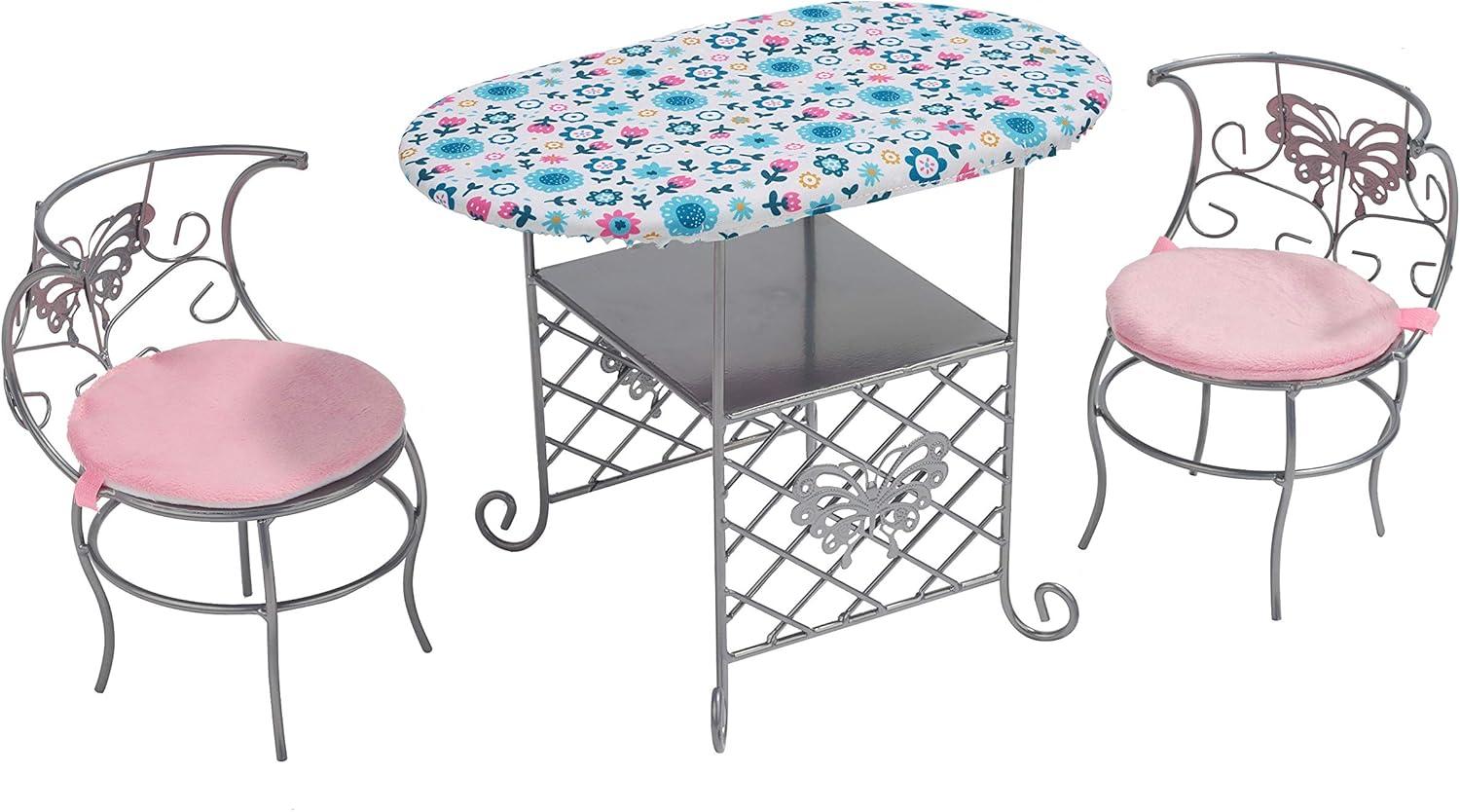 Badger Basket Tea Time Doll Table and Chair Set with Accessories