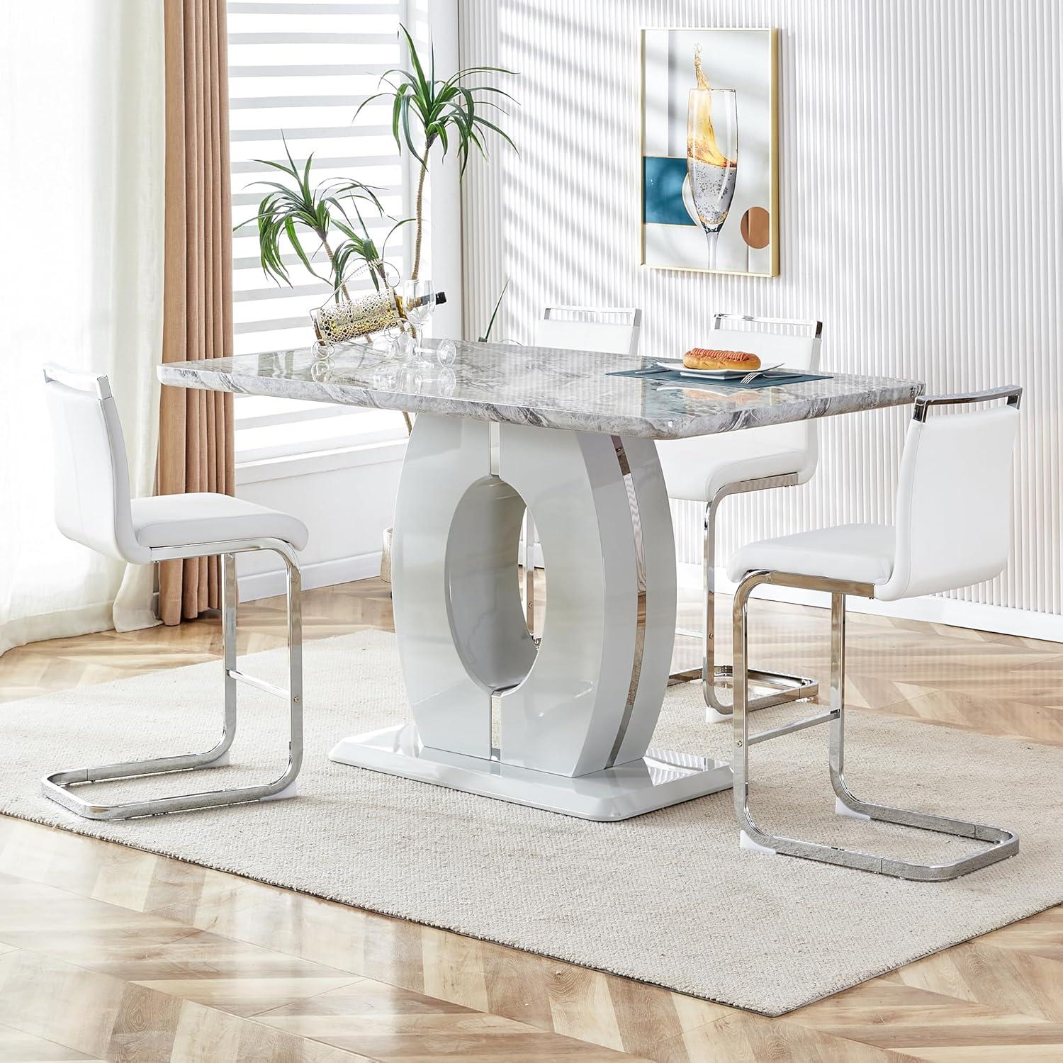 Ivy Bronx Mikale Upholstered Counter Stool with Metal Frame