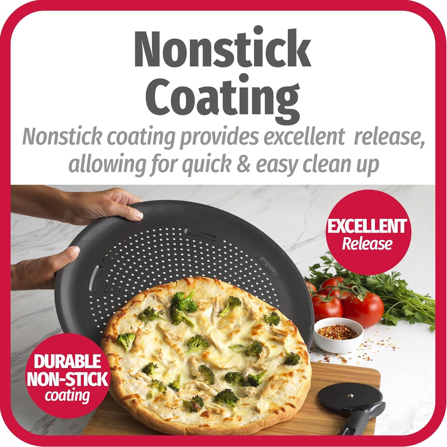 GoodCook AirPerfect 15.75" Insulated Nonstick Carbon Steel Pizza Pan with Holes