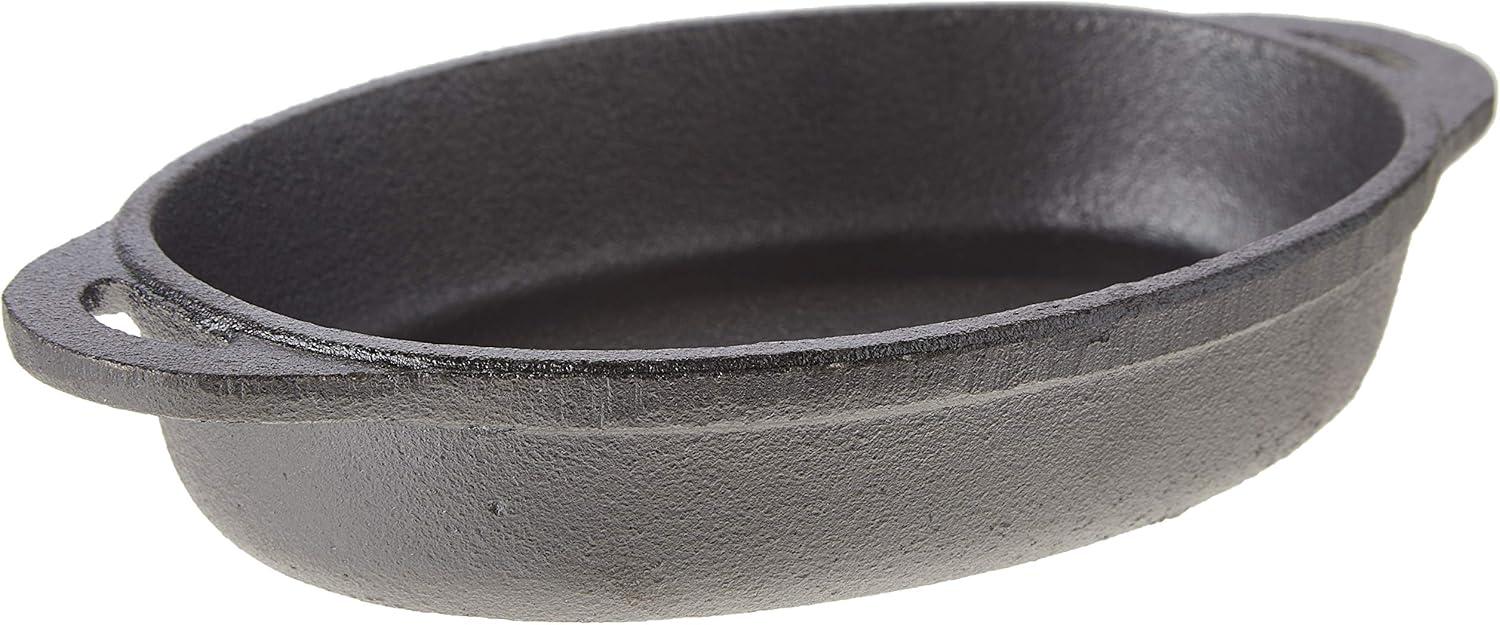 Old Mountain Pre-Seasoned Cast Iron 4.5 Inch Oval Single Serve Dish