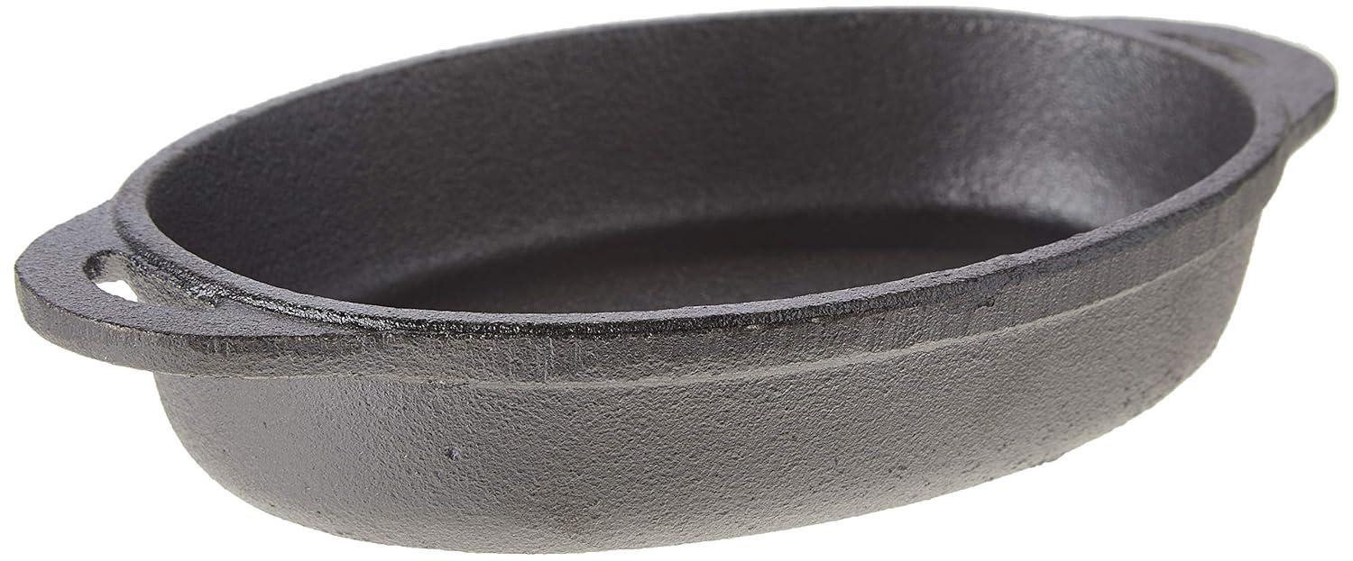 Old Mountain Pre-Seasoned Cast Iron 4.5 Inch Oval Single Serve Dish
