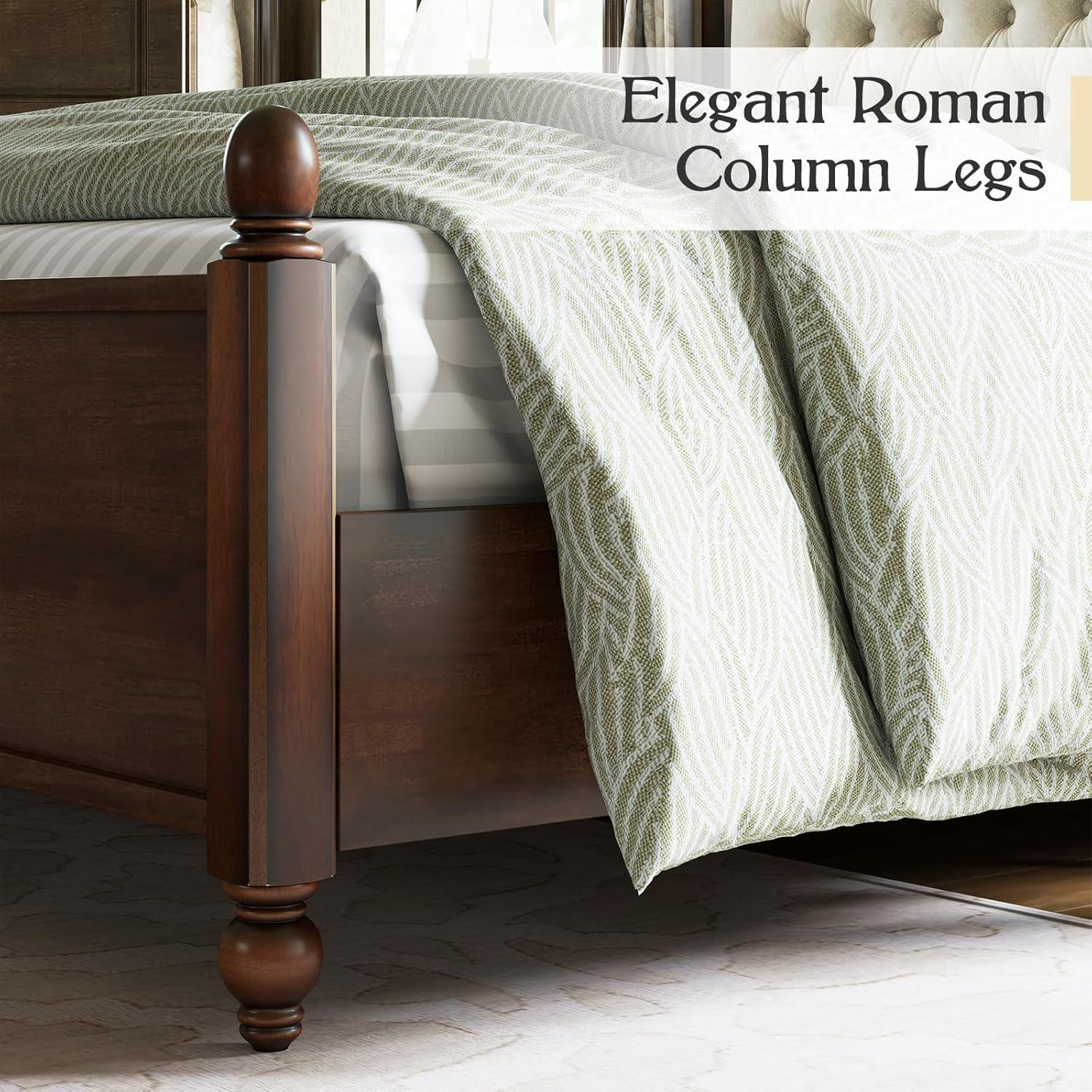 Lark Manor™ Amilio Upholstered Bed Solid Wood Platform