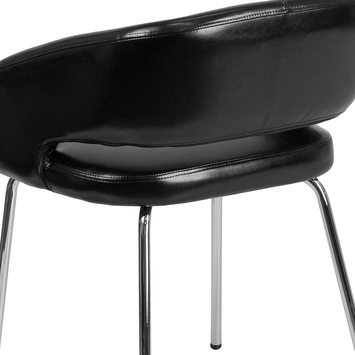 Flash Furniture Fusion Series Contemporary LeatherSoft Side Reception Chair with Chrome Legs