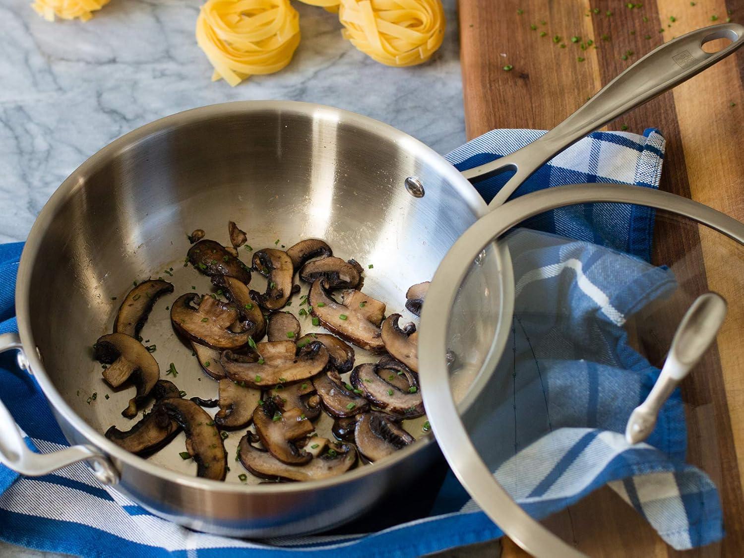 ZWILLING Spirit 4.6-qt Stainless Steel Pan with Glass Lid