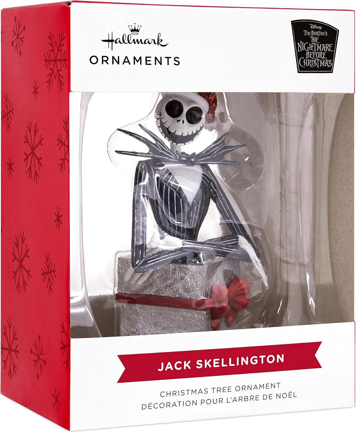 Hallmark Ornament (Disney Tim Burton's The Nightmare Before Christmas Jack Skellington in Present)