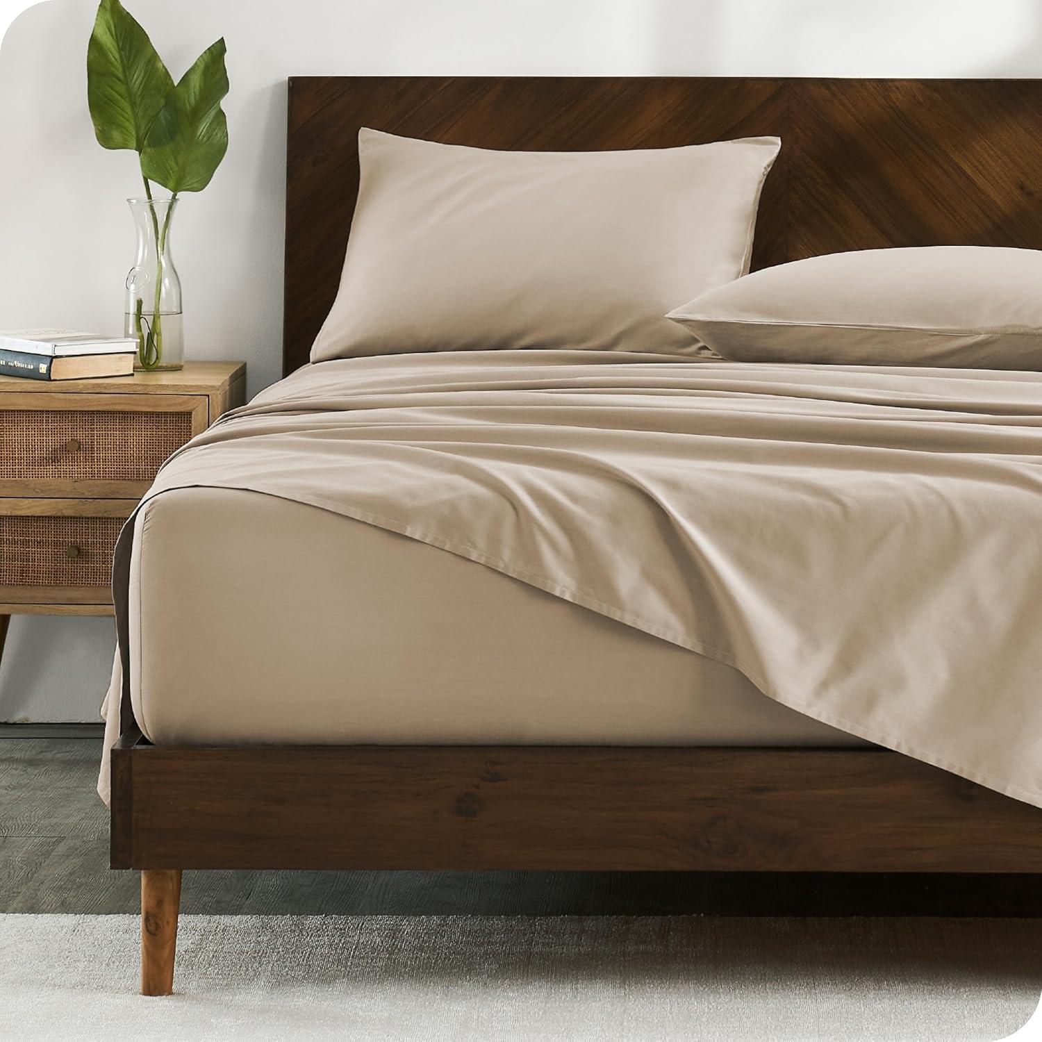 Bare Home 100% Cotton Percale Sheet Set
