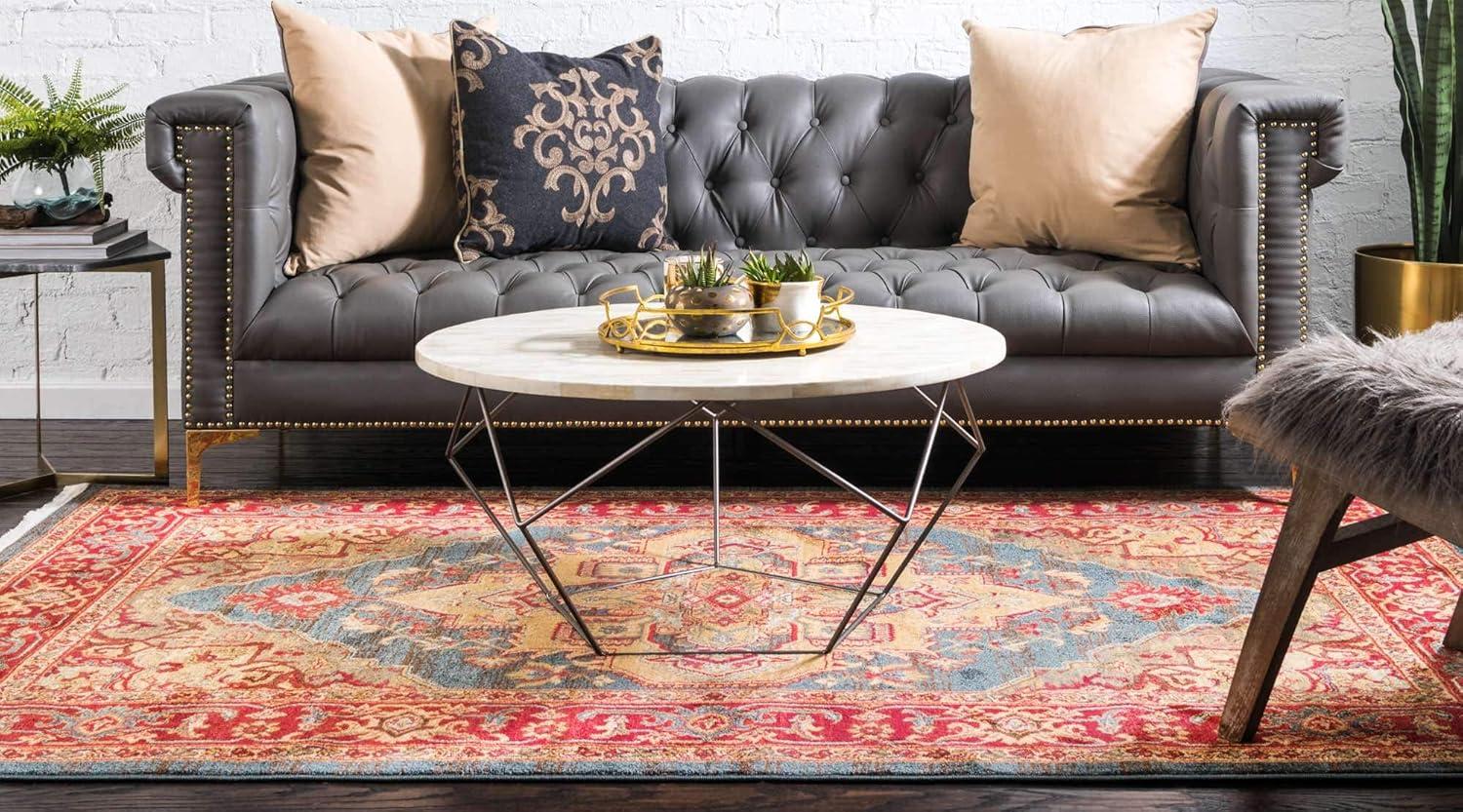 Unique Loom 8' 0 x 11' 0 Red Sahand Arsaces Area Rug