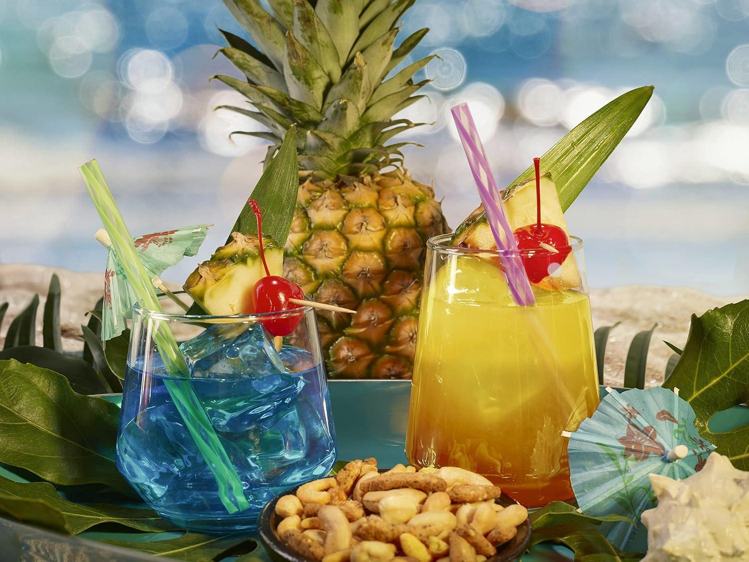 Orren Ellis Add Color - A Fresh Design For Your Barware With T 13oz. Stemless Wine Glass Set (Set of 6)