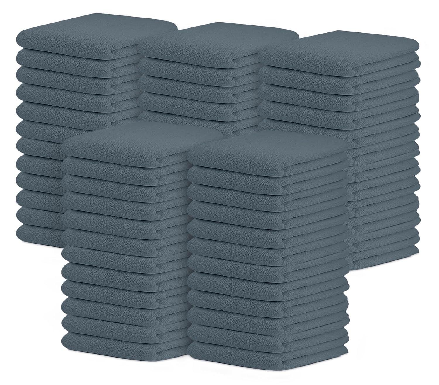 Avalon Towels Terry Bar Mop Towels (Value Pack of 60) Size 16"x19" – Absorbent and Durable, Multipurpose Cleaning Rags, Cotton Cleaning Cloths, Terry Cloth Rags, Reusable Shop Rag