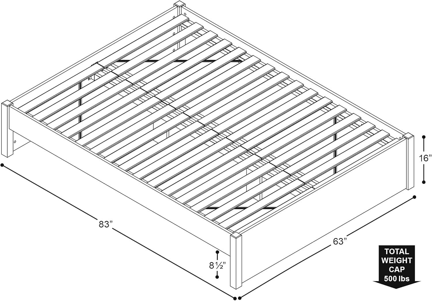 4 Post Platform Bed - Prepac