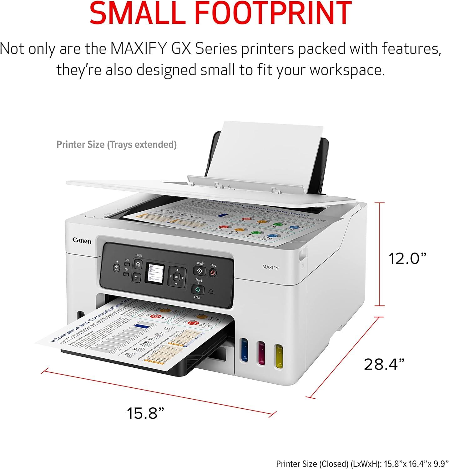 MAXIFY GX3020 Wireless MegaTank Small Office All-In-One Printer