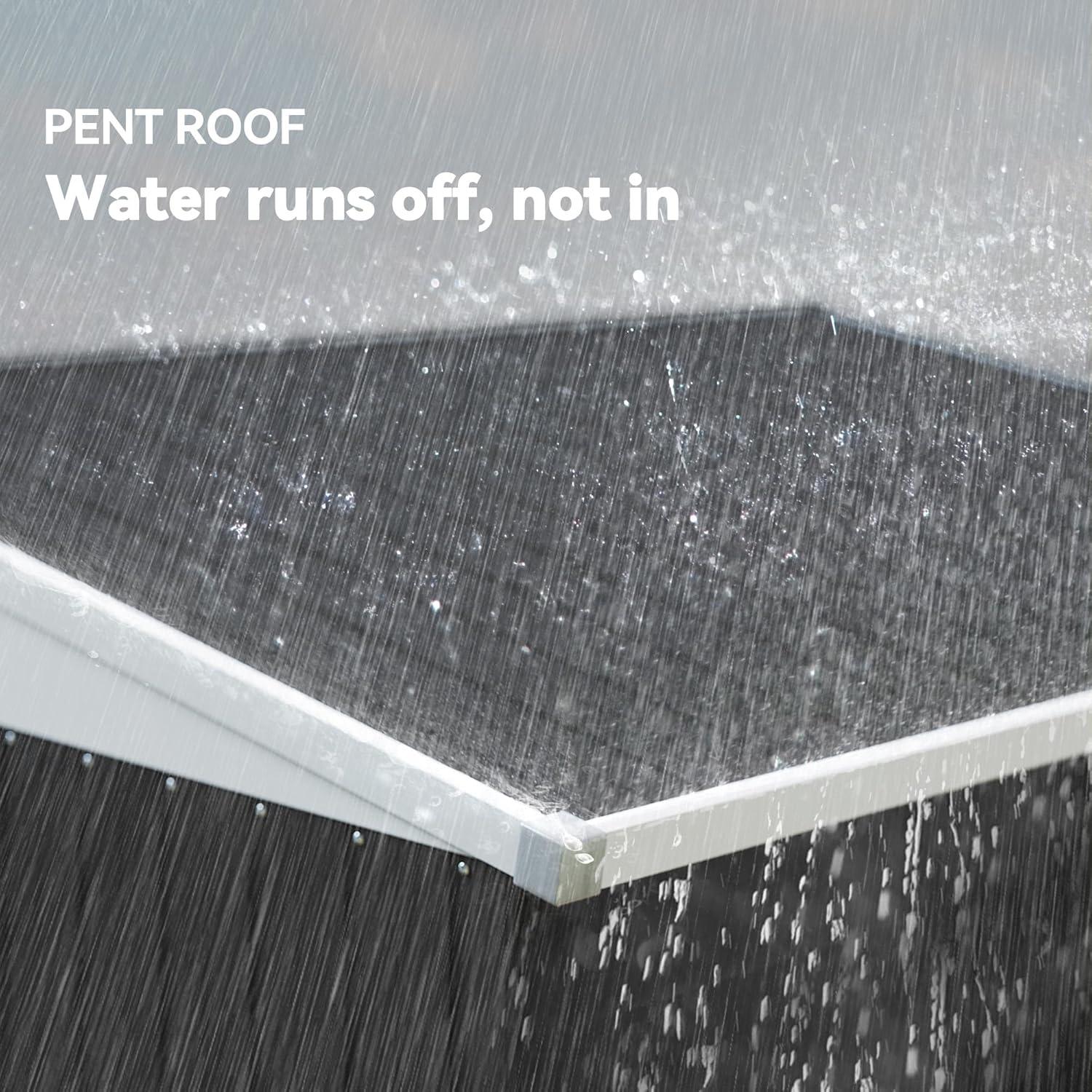 Outsunny Metal Lean-to Storage Shed