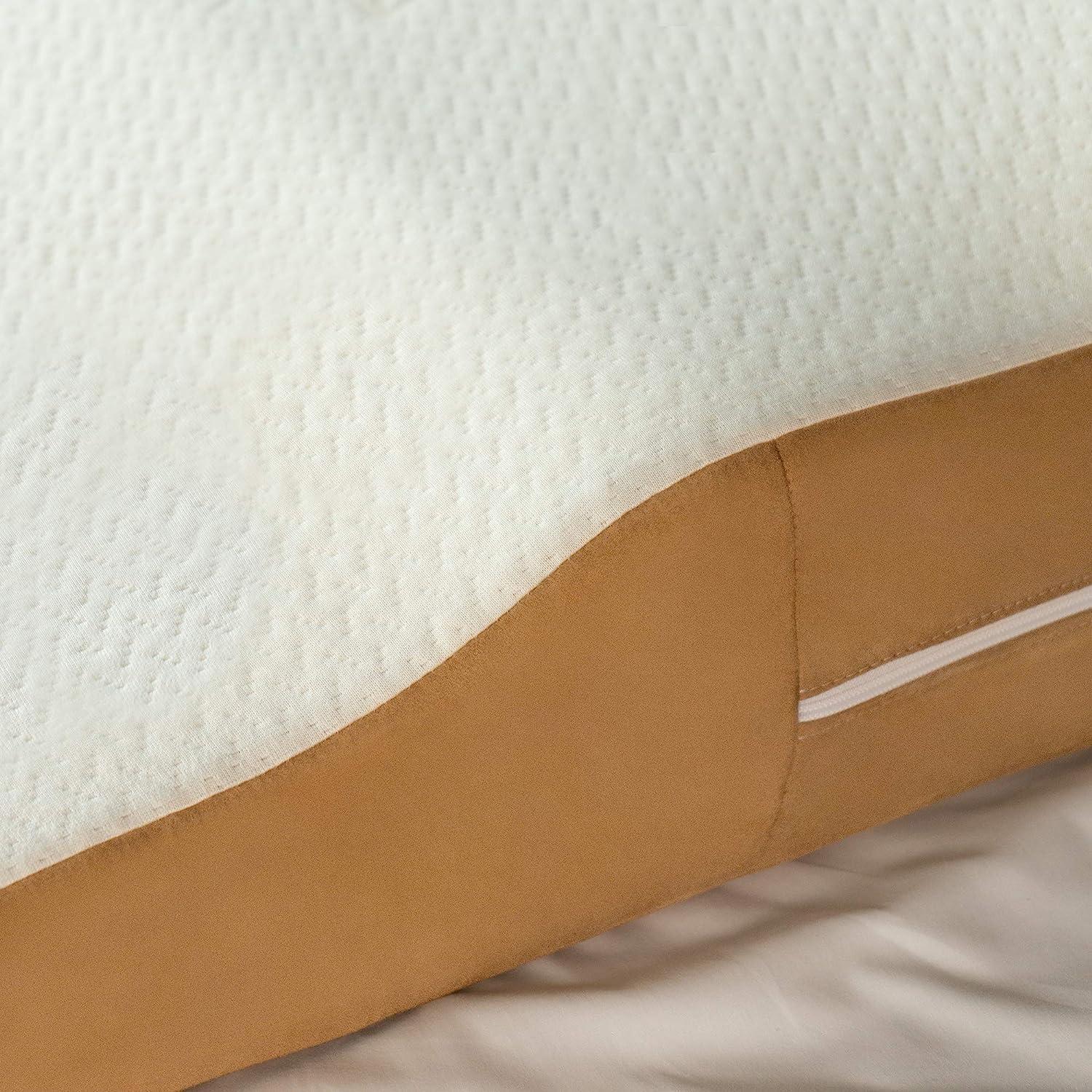 Avana Contoured Bed Wedge Support Pillow with Gel-Infused Memory Foam and Cooling Tencel Cover