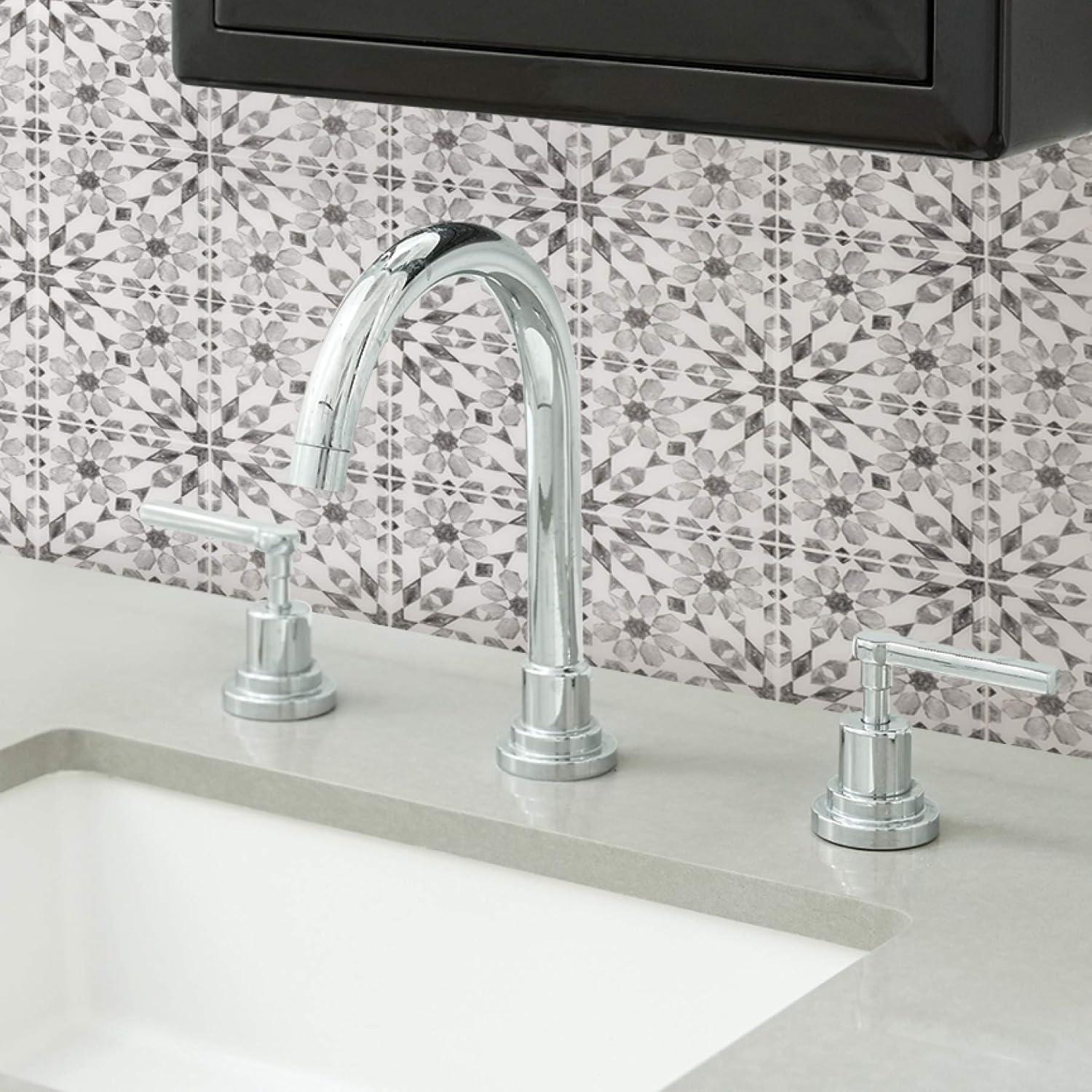 InHome Catalan Peel & Stick Backsplash Tile Paper Gray