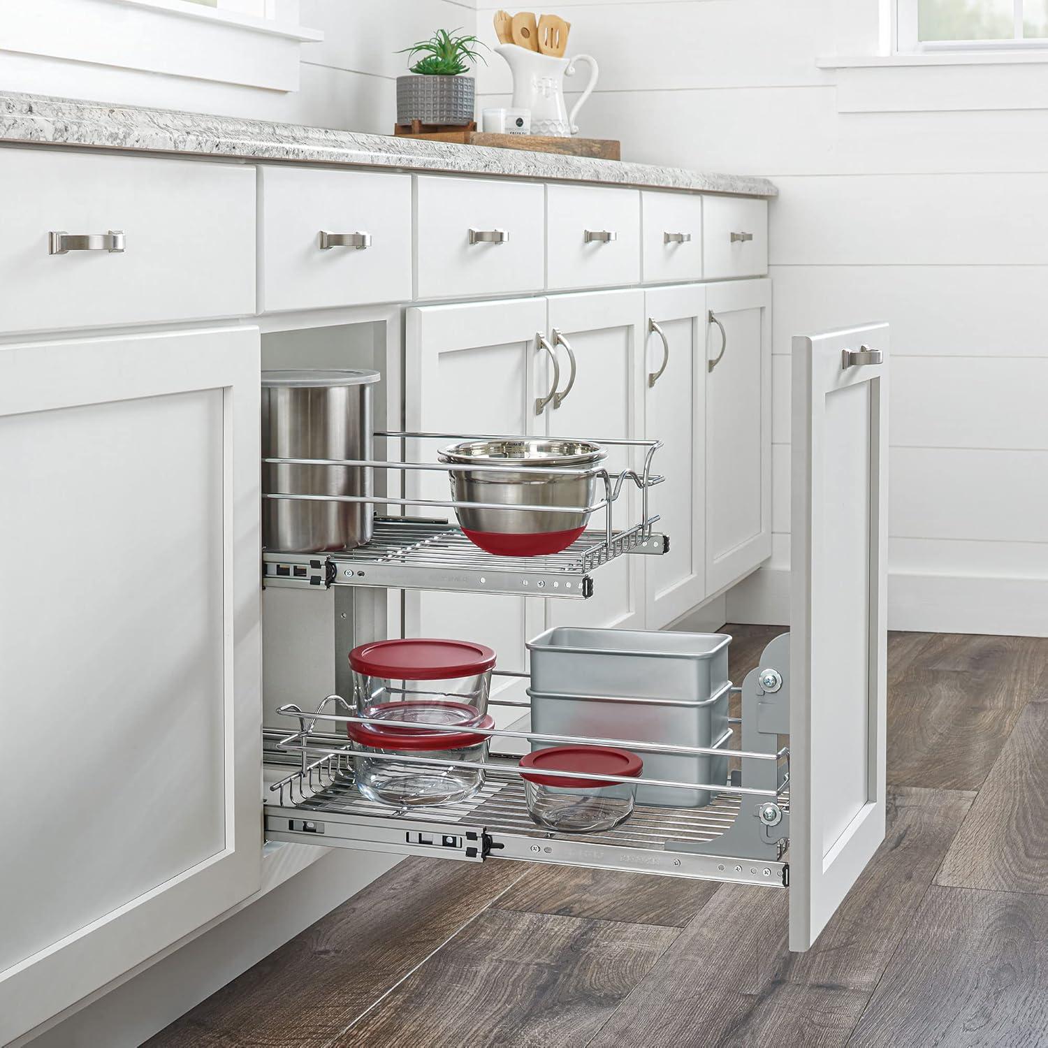 Rev-A-Shelf Kitchen Cabinet Pullout Shelf Organizer