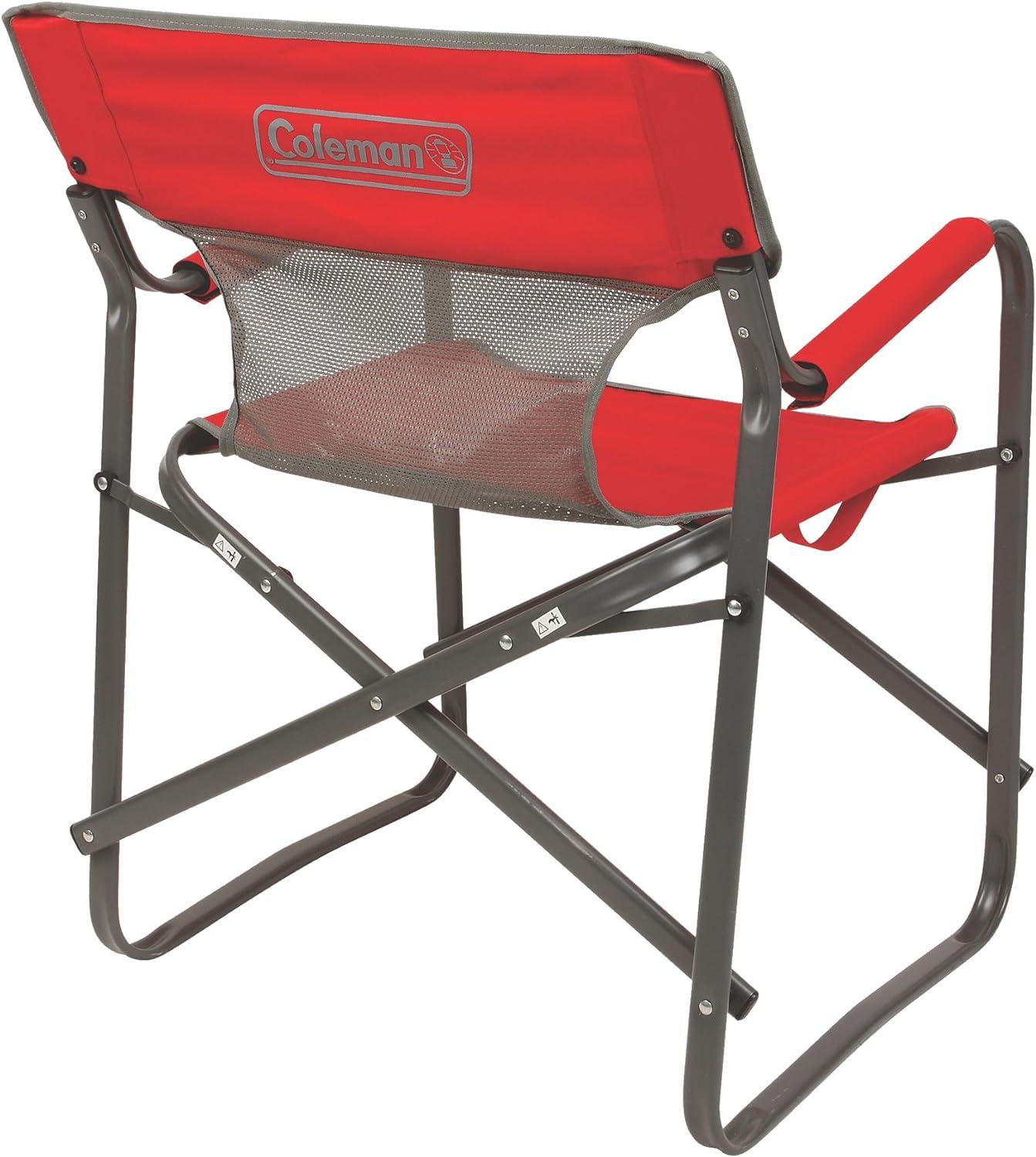 Coleman Outpost Breeze Folding Deck Chair - Red