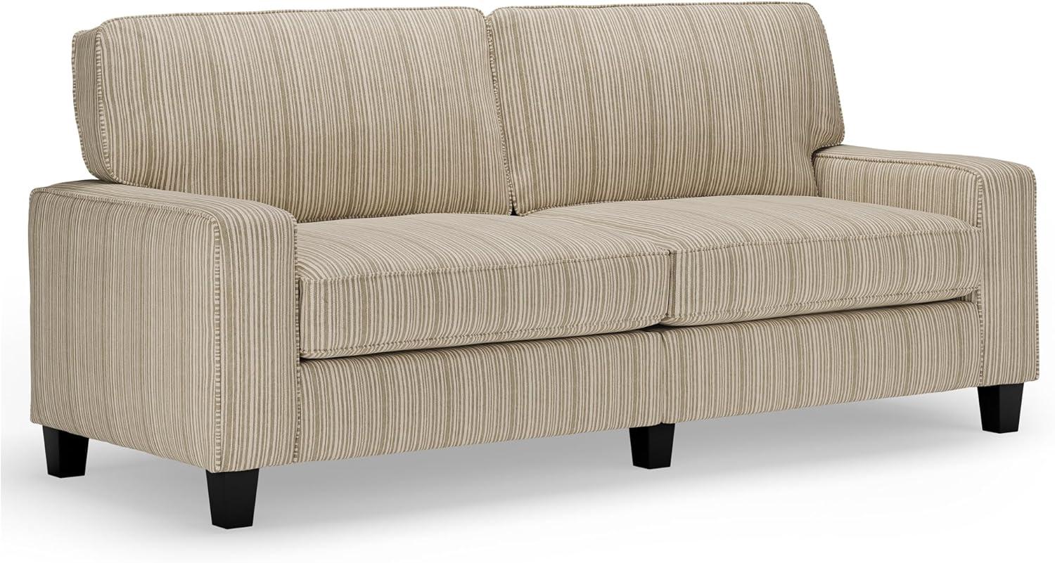 Serta Palisades 78" Track Arm Sofa, Easy Care Fabric, Soft Pillow Back, Pocket Coil Seat Cushions