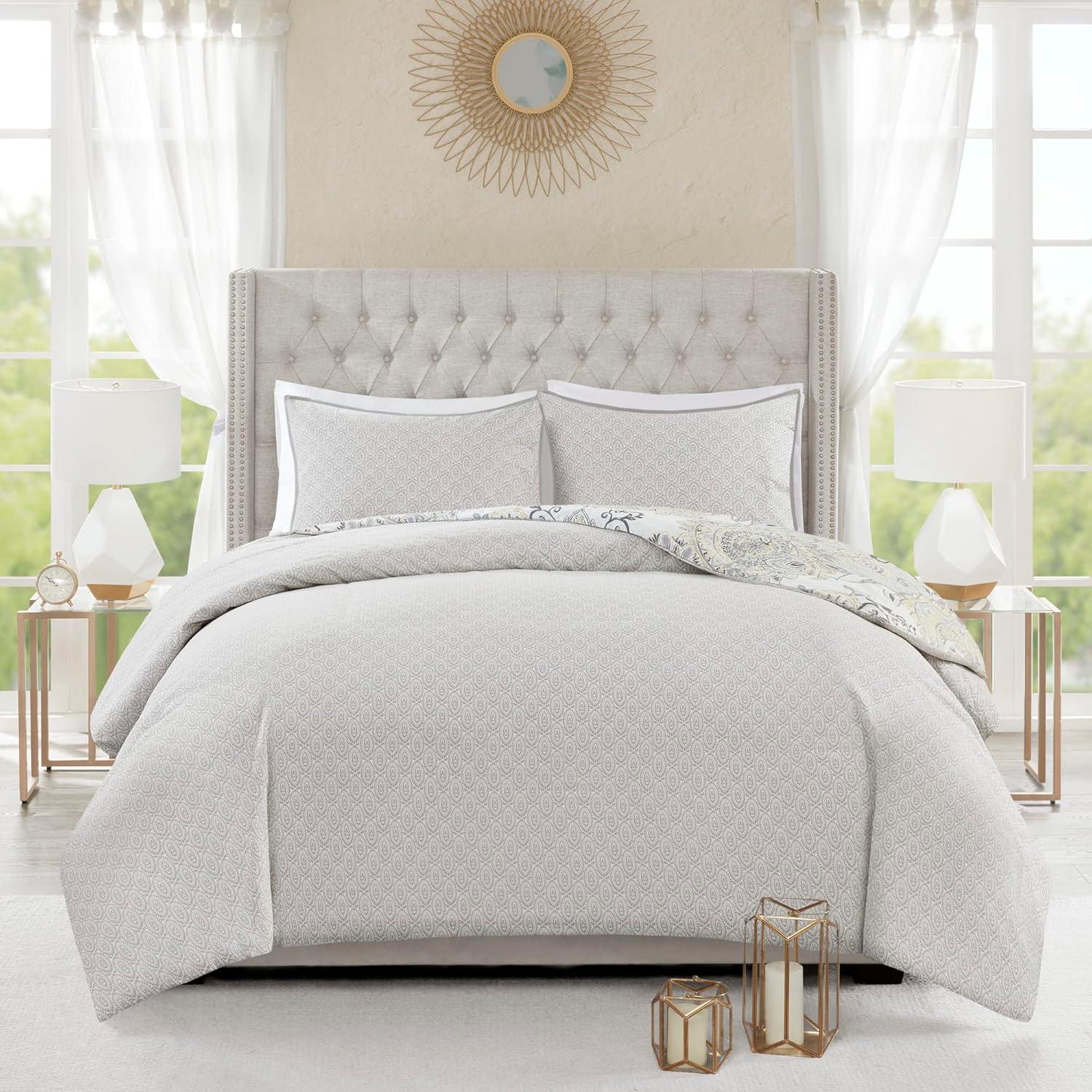 Madison Park Isla 3 Piece Reversible Cotton Floral Duvet Set