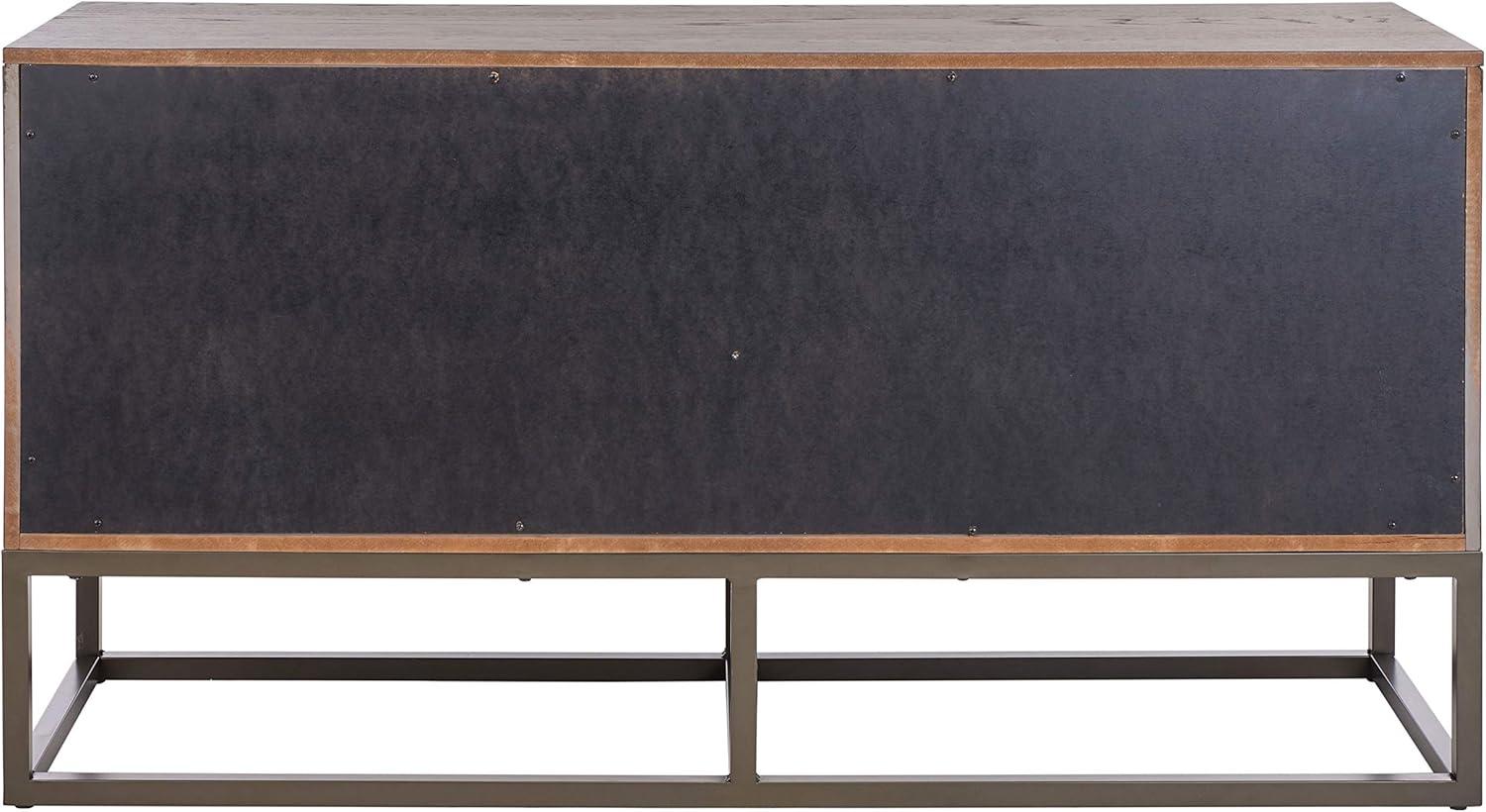 Estelle Ash Brown and Gunmetal Modern 6-Drawer Dresser