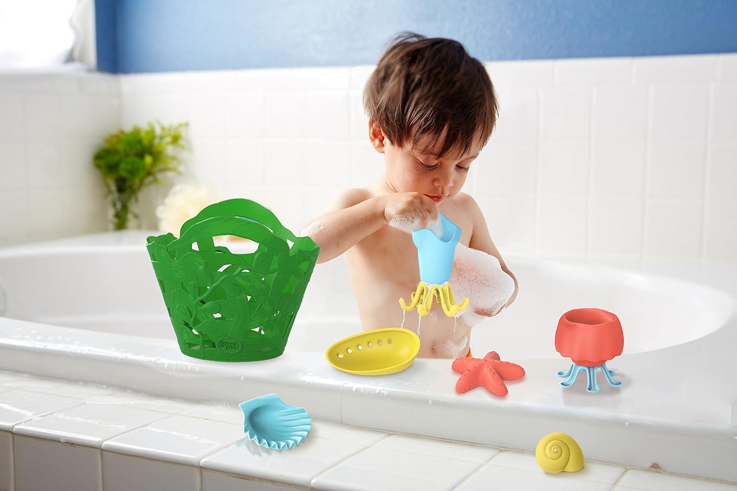 Green Toys Tide Pool Baby Toy Gift Set, Green, 7 Pc