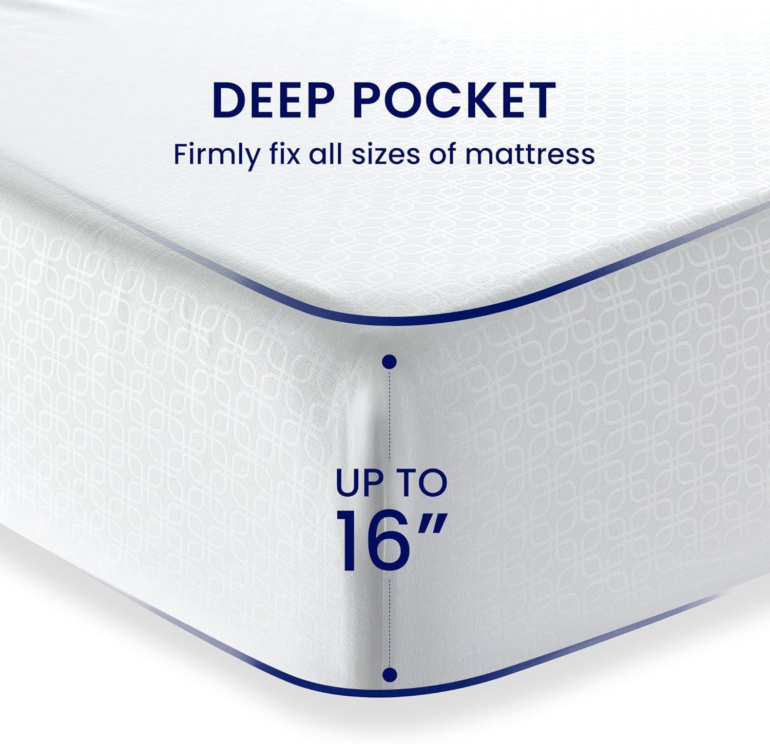 White King Microfiber Deep Pocket Bedding Sheet Set