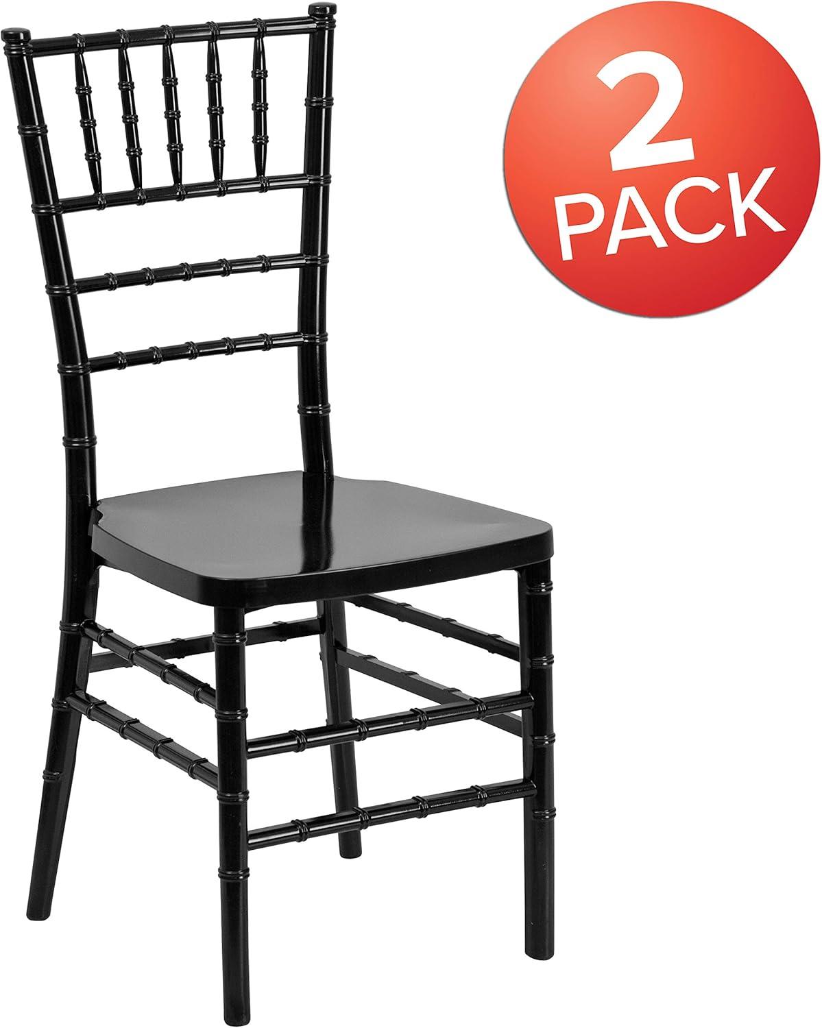 Flash Furniture Emma Premium Series Resin Stacking Chiavari Chair (Set of 2)