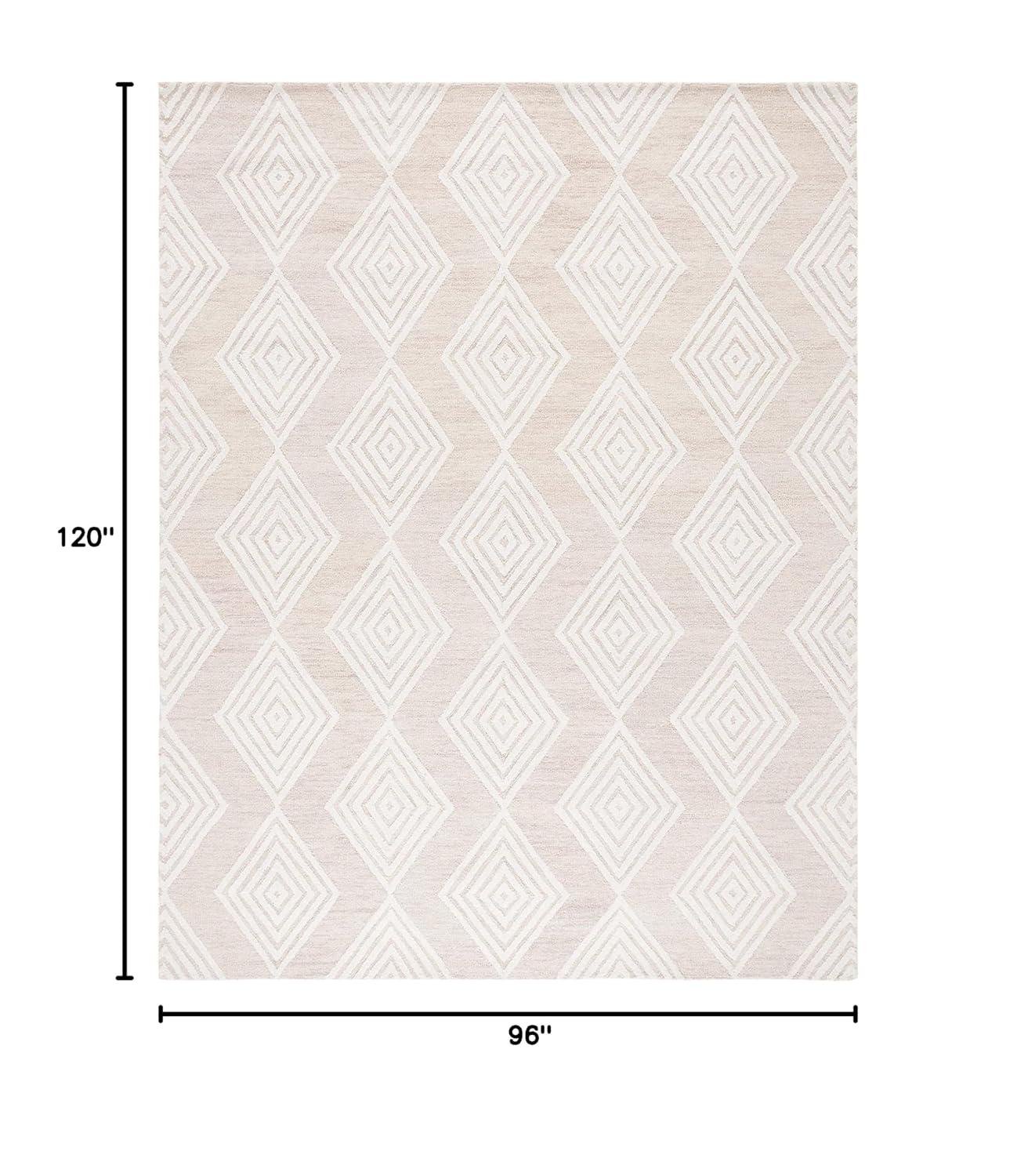 Blossom BLM111 Hand Tufted Area Rug - Beige/Ivory - 8'x10' - Safavieh.