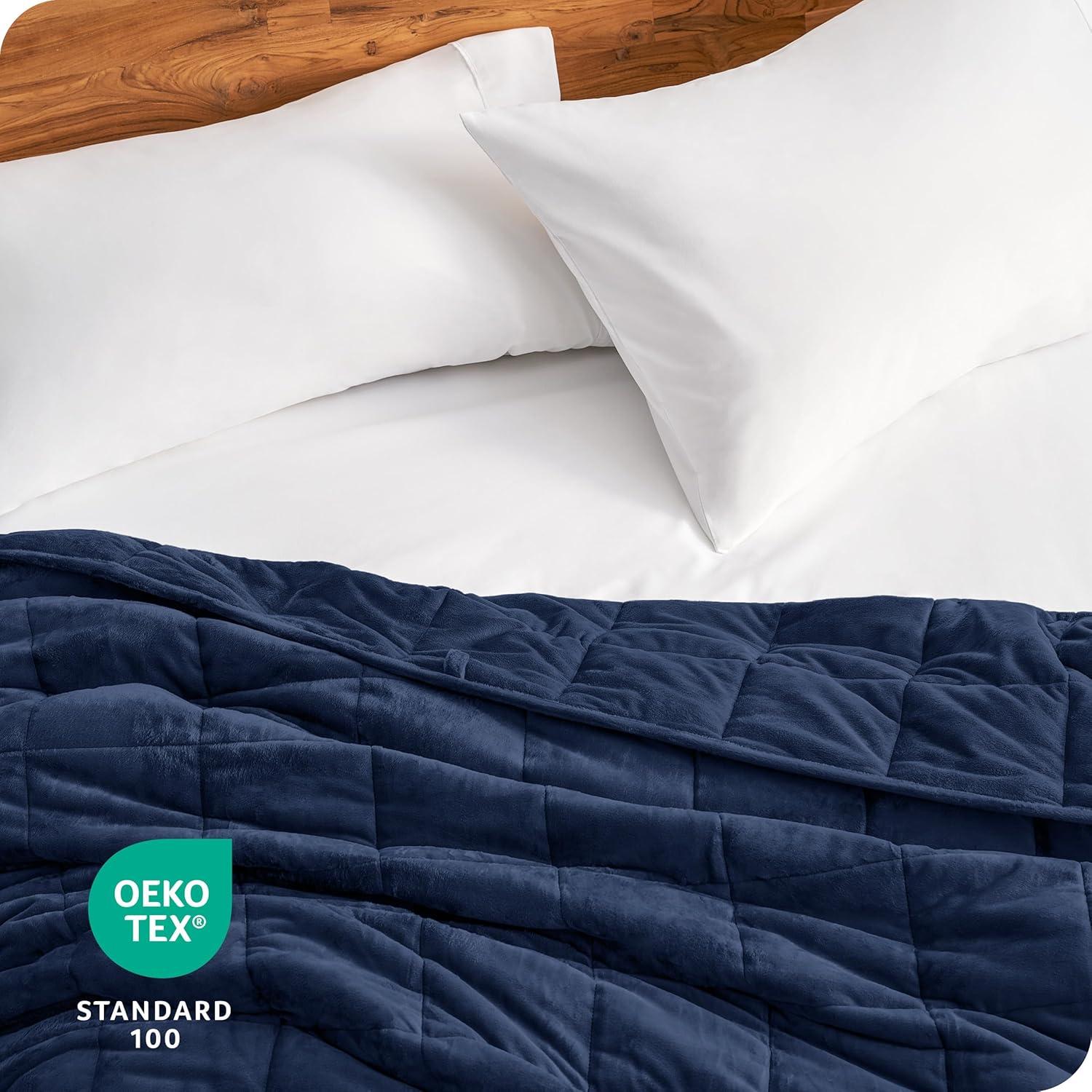 Bare Home Minky Fleece Weighted Blanket