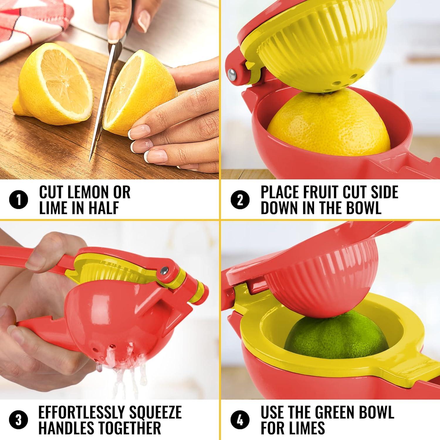 Zulay Kitchen Zulay Kitchen 2-in-1 Manual Lemon Squeezer Manual Juicer Citrus Press