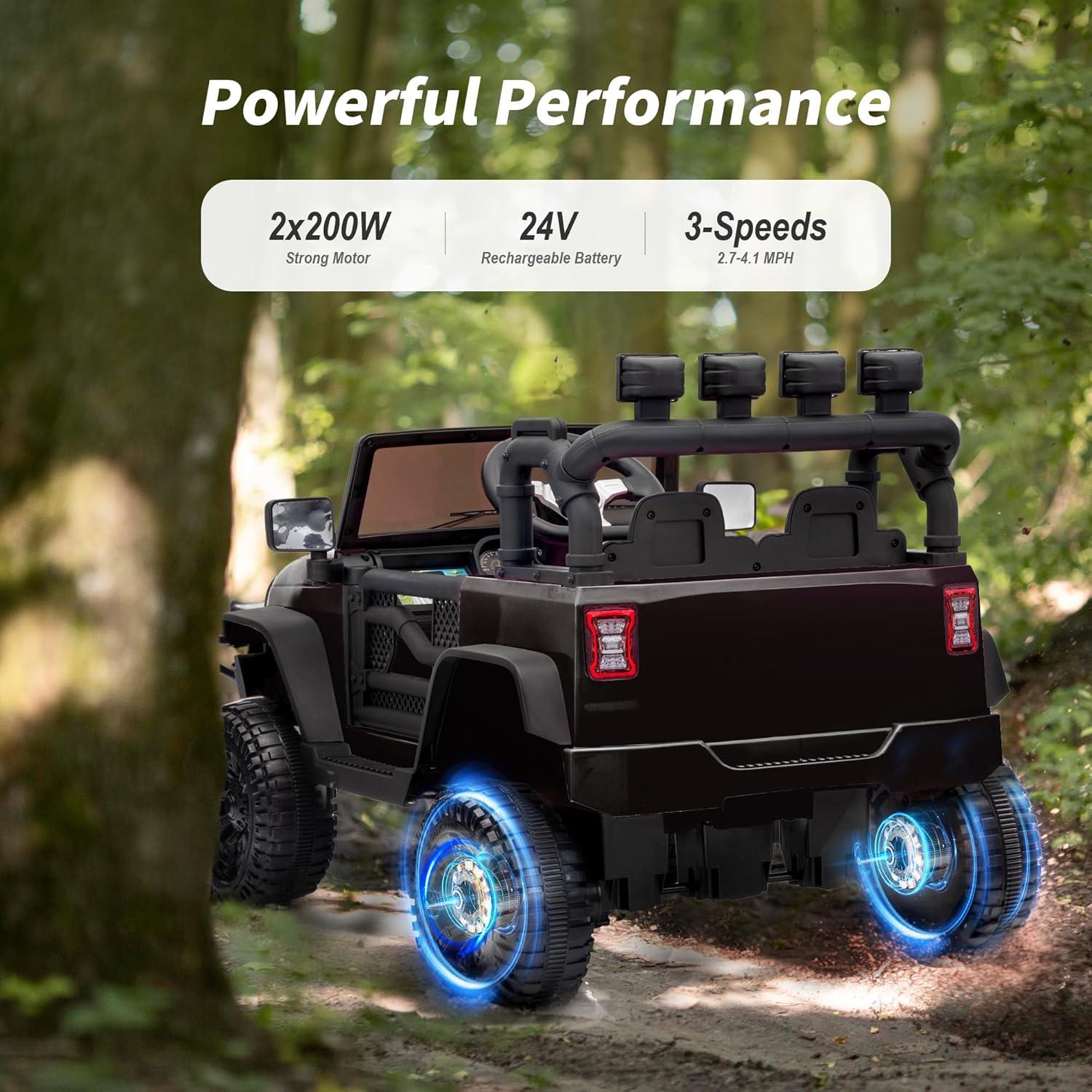 Outfunny Electric Police Car for Kids, 12 Volt Kids Ride on Toy Car with Remote Control, Bluetooth, Megaphone