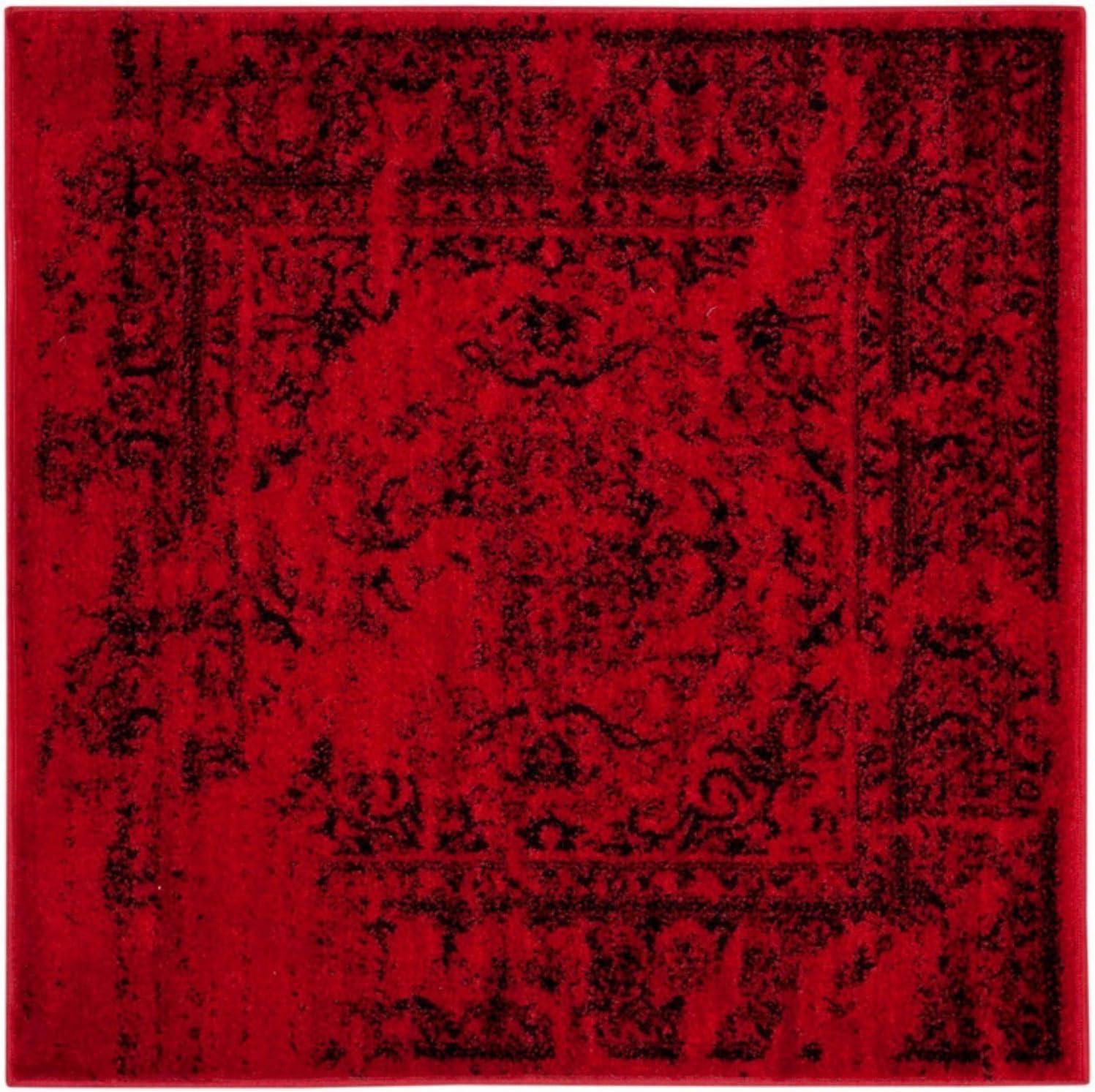Adirondack ADR101 Power Loomed Accent Rug - Red/Black - 2'6"x4' - Safavieh.