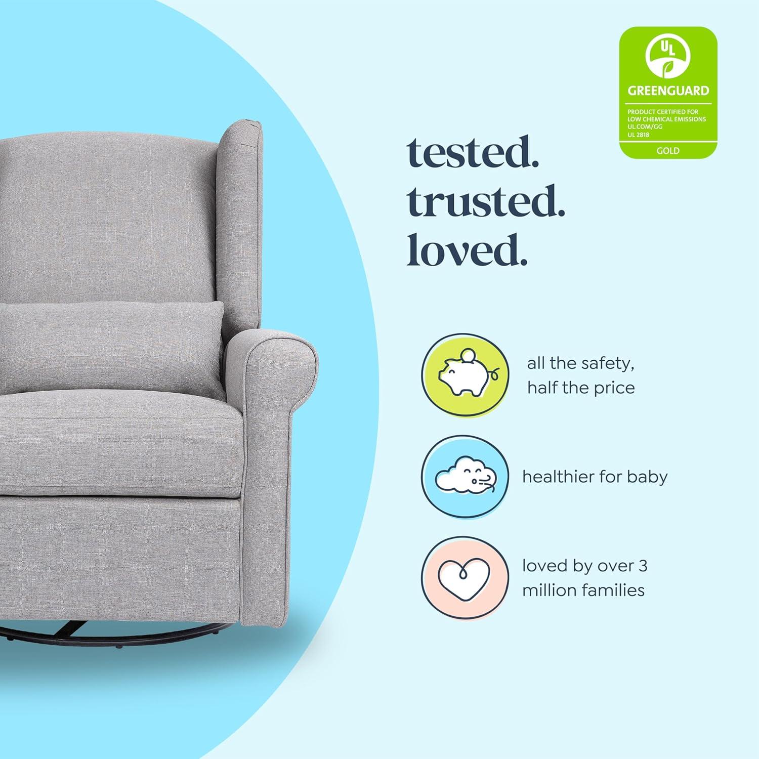 daVinci Hayden Swivel Reclining Glider