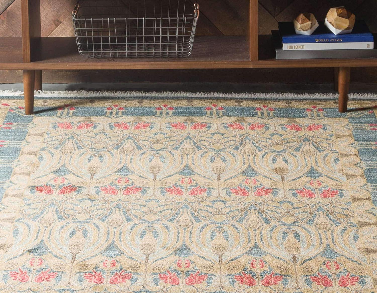 Unique Loom Canmore Edinburgh Rug , 9' 0" x 12' 2" ,Navy Blue