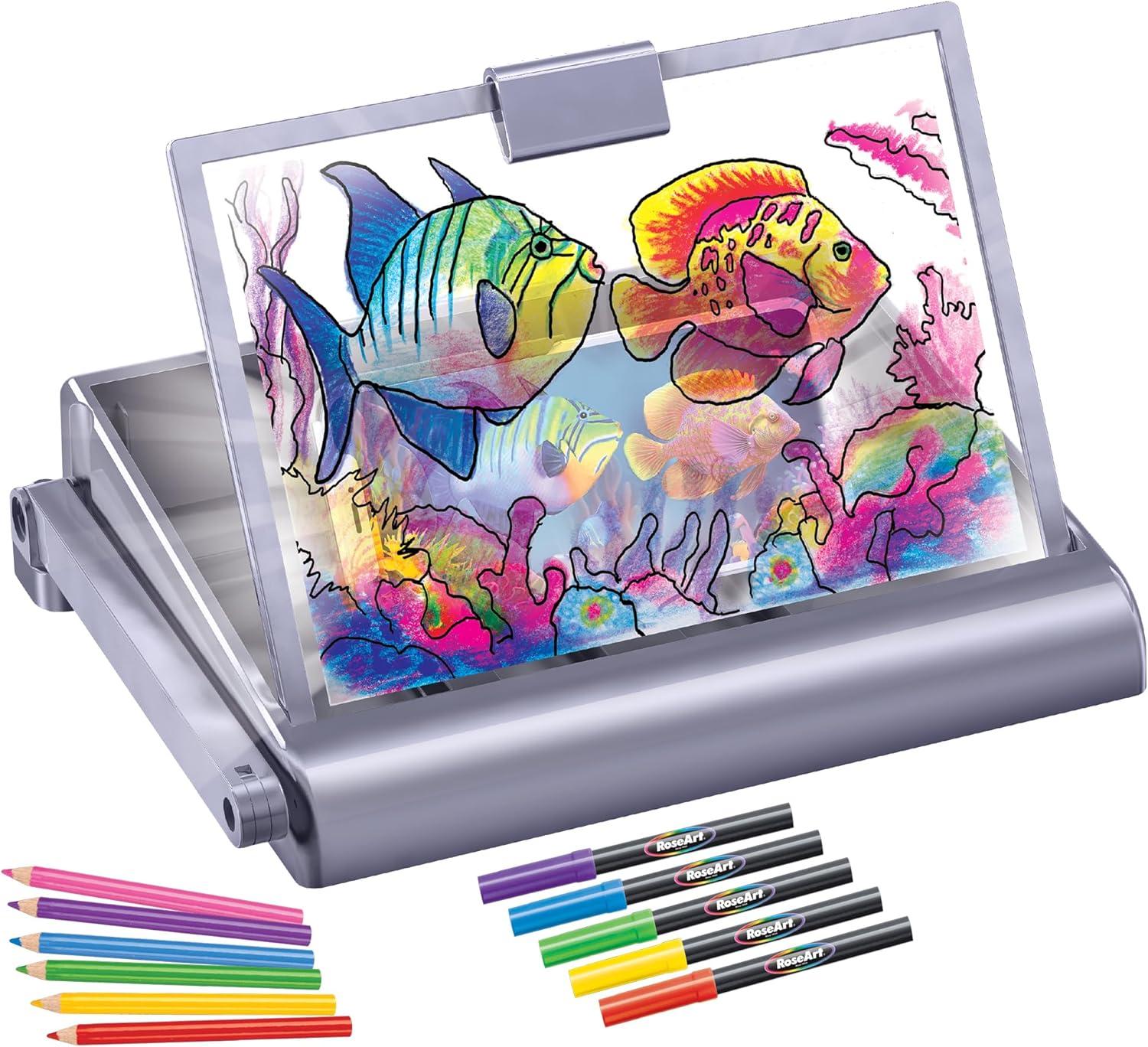 Cra-Z-Art Timeless Creations 2-in-1 Visual Art Designer, Beginner Drawing Set, Unisex Ages 8 and up