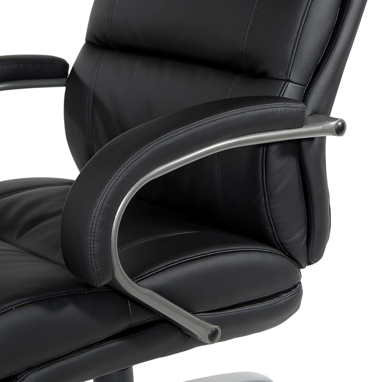 Big and Tall Executive Chair in Black Bonded Leather