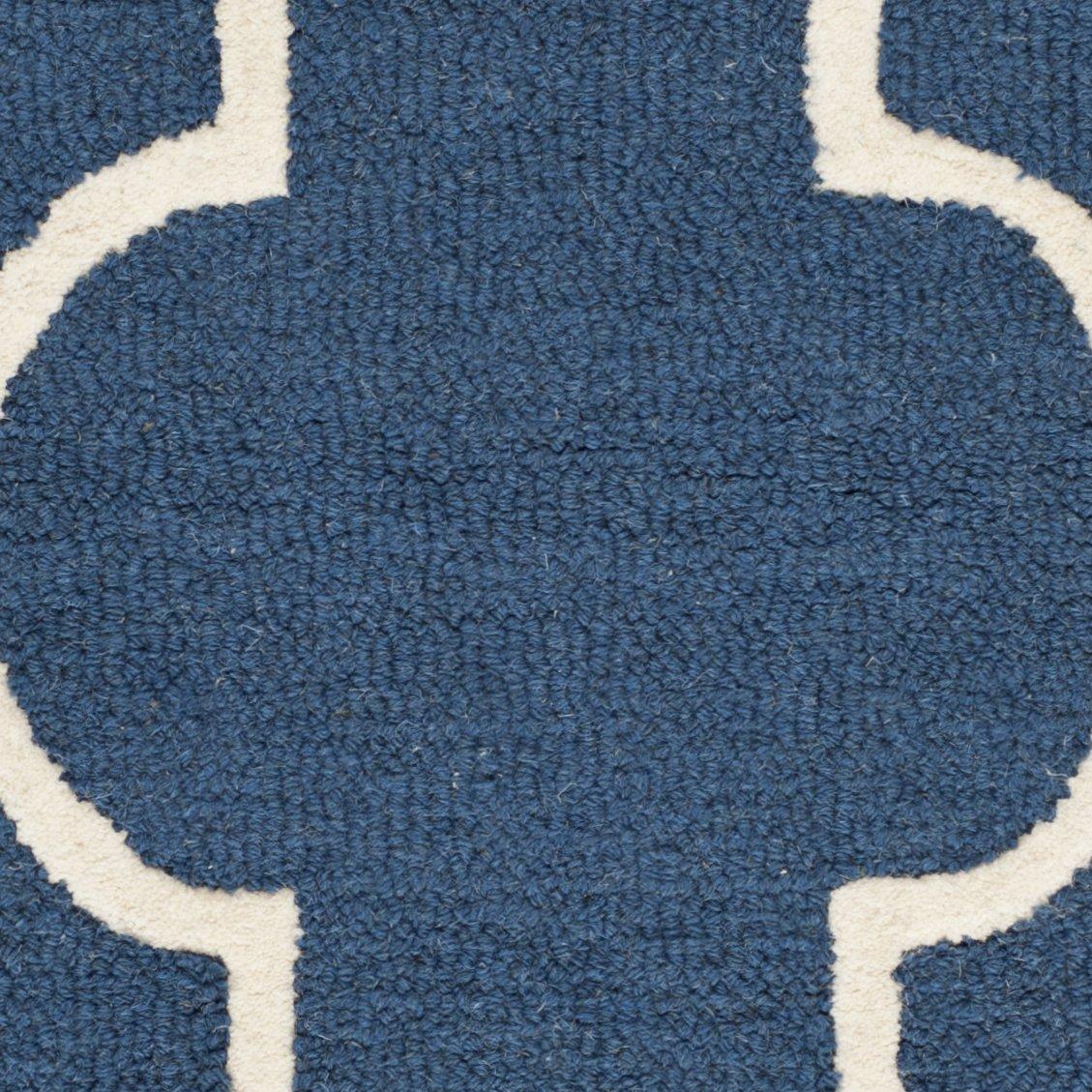 Cambridge CAM134 Tufted Indoor Area Rug - Navy/Ivory - 5'x8' - Safavieh