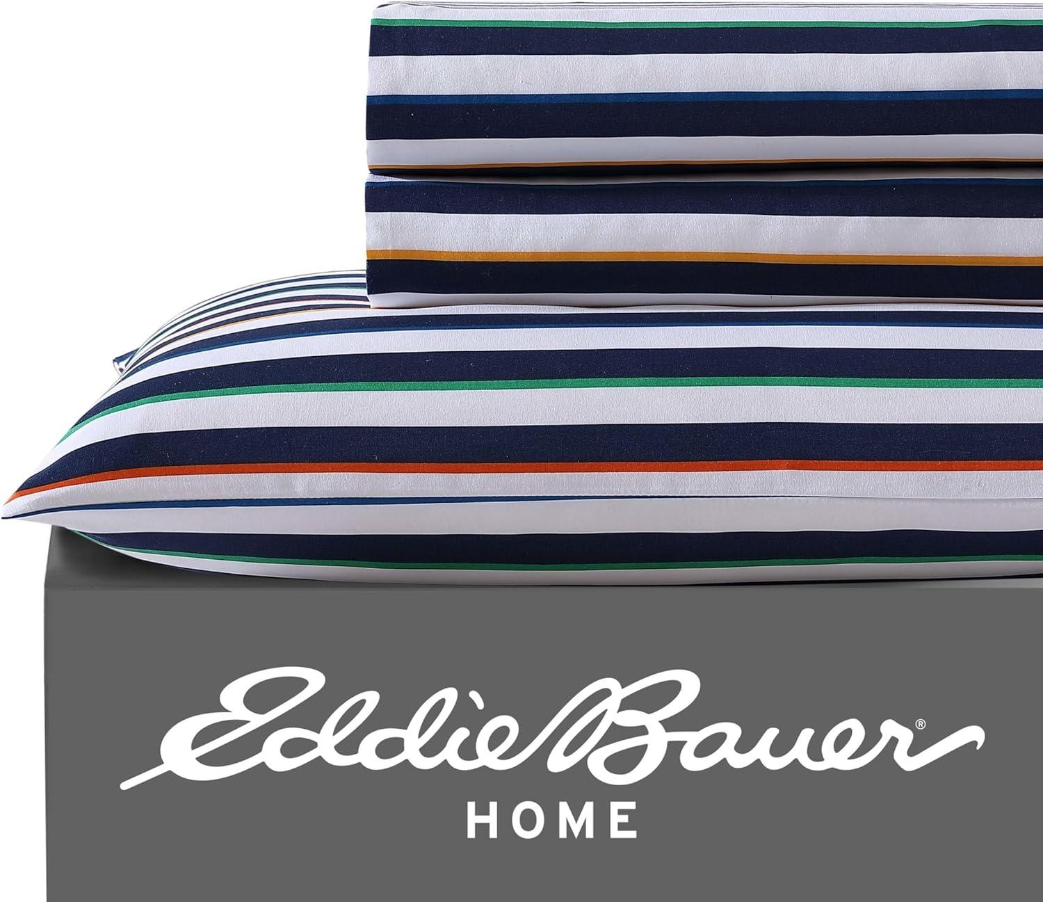 Eddie Bauer Stripes Game Blue Sheet Set