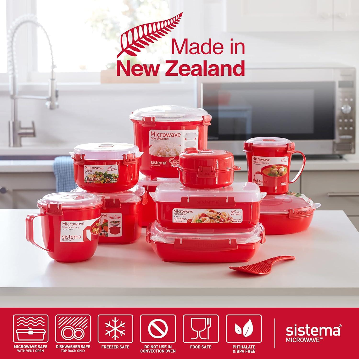 Sistema Microwave Cookware Easy Eggs, Red, 9.16 Oz/271 ml Single Breakfast