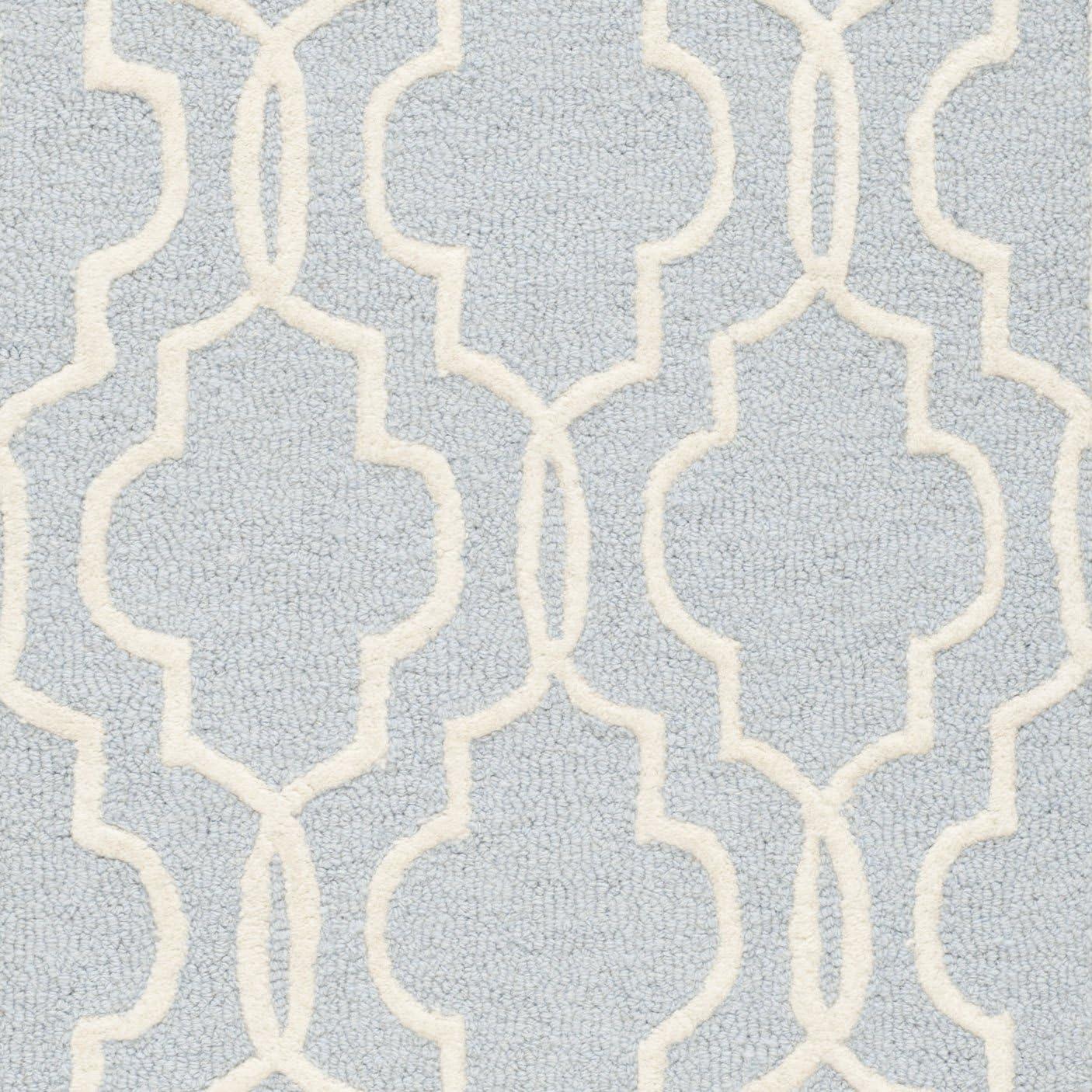 Cambridge CAM131 Tufted Indoor Runner Rug - Light Blue/Ivory - 2'6"x10' - Safavieh
