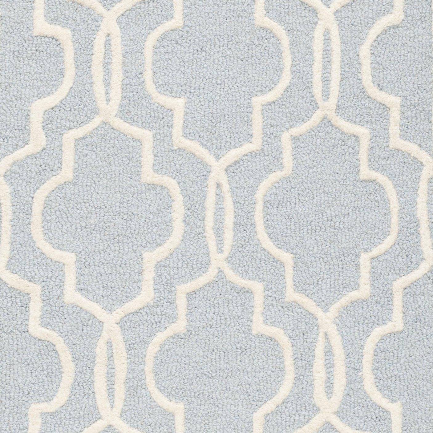 Cambridge CAM131 Tufted Indoor Runner Rug - Light Blue/Ivory - 2'6"x10' - Safavieh