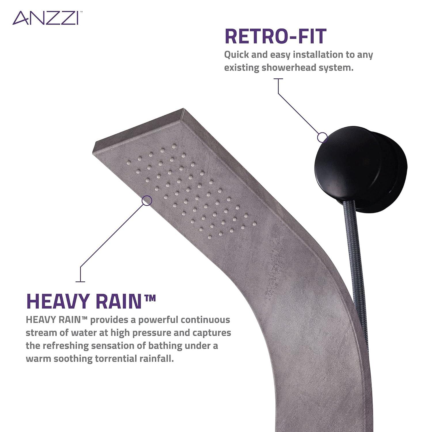 ANZZI Aura 39.37'' Shower Panel with Fixed Shower Head SP-AZ078GM