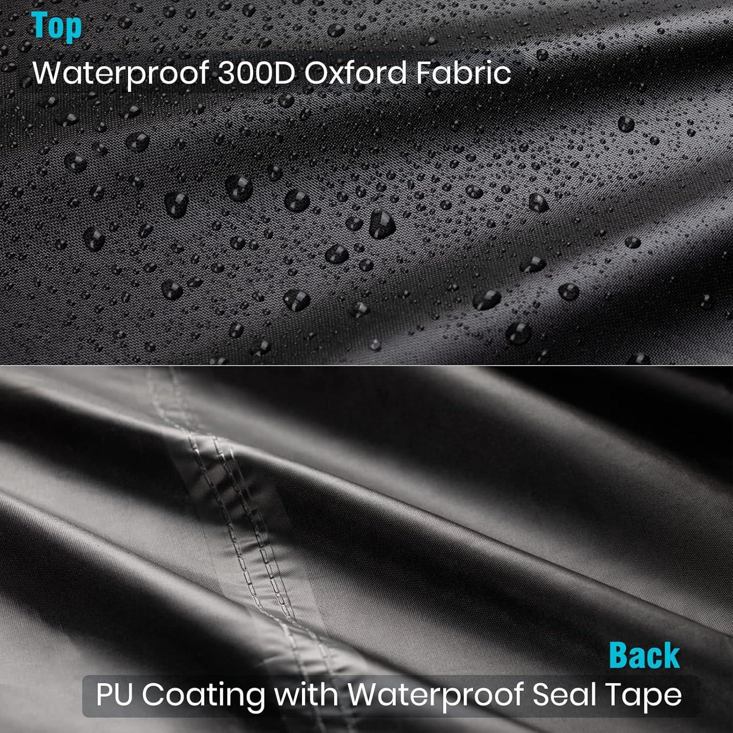 Velway Patio Furniture Cover Outdoor, Waterproof Rectangular Patio Table Chair Sofa Set Cover, 67”Lx37”Wx28”H, All Weather Oxford Tear-Resistant Material with Zipper Carrying Bag Windproof Buckles