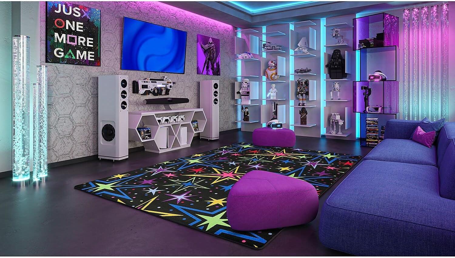 Joy Carpets Kapow Fluorescent Area Rug