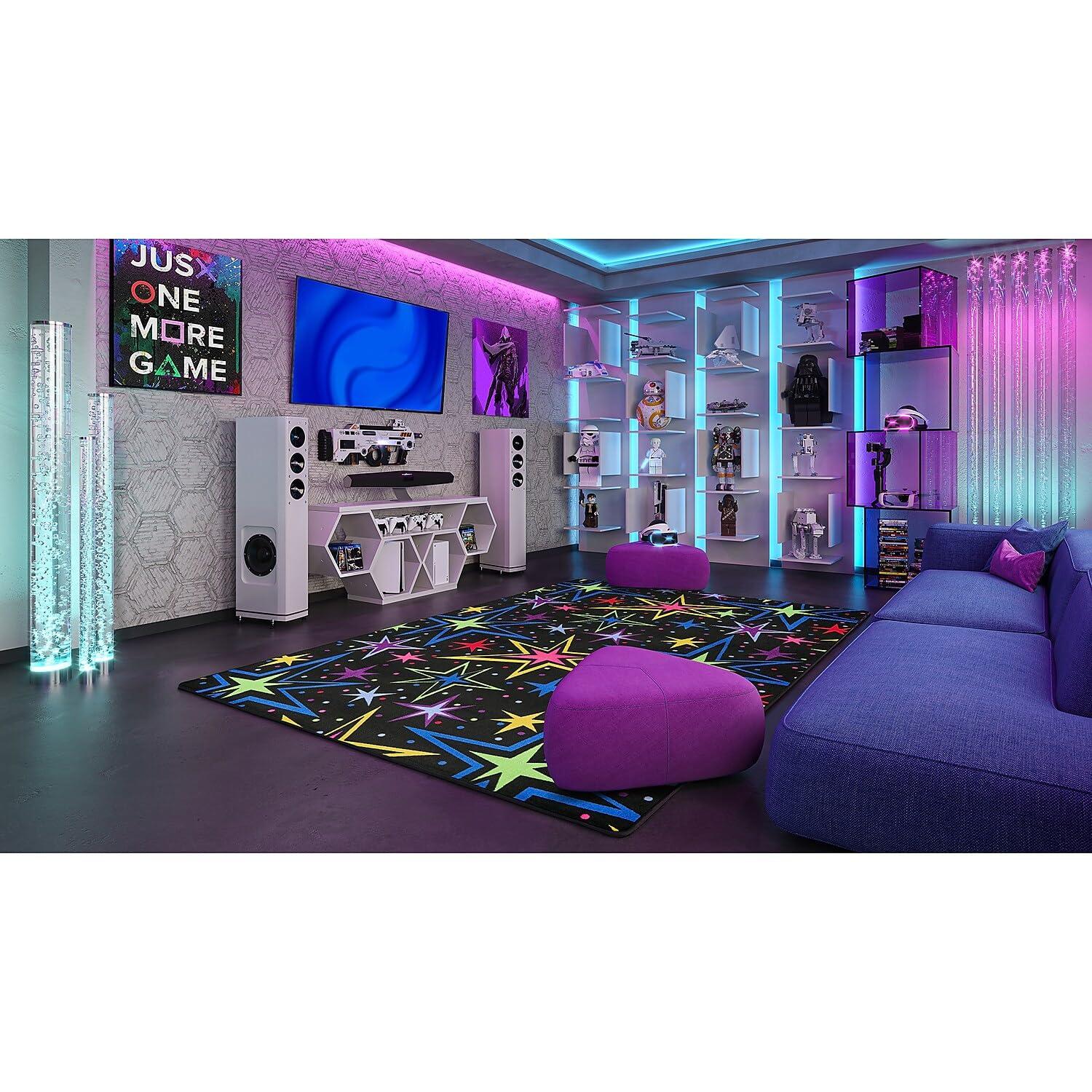 Joy Carpets Kapow Fluorescent Area Rug