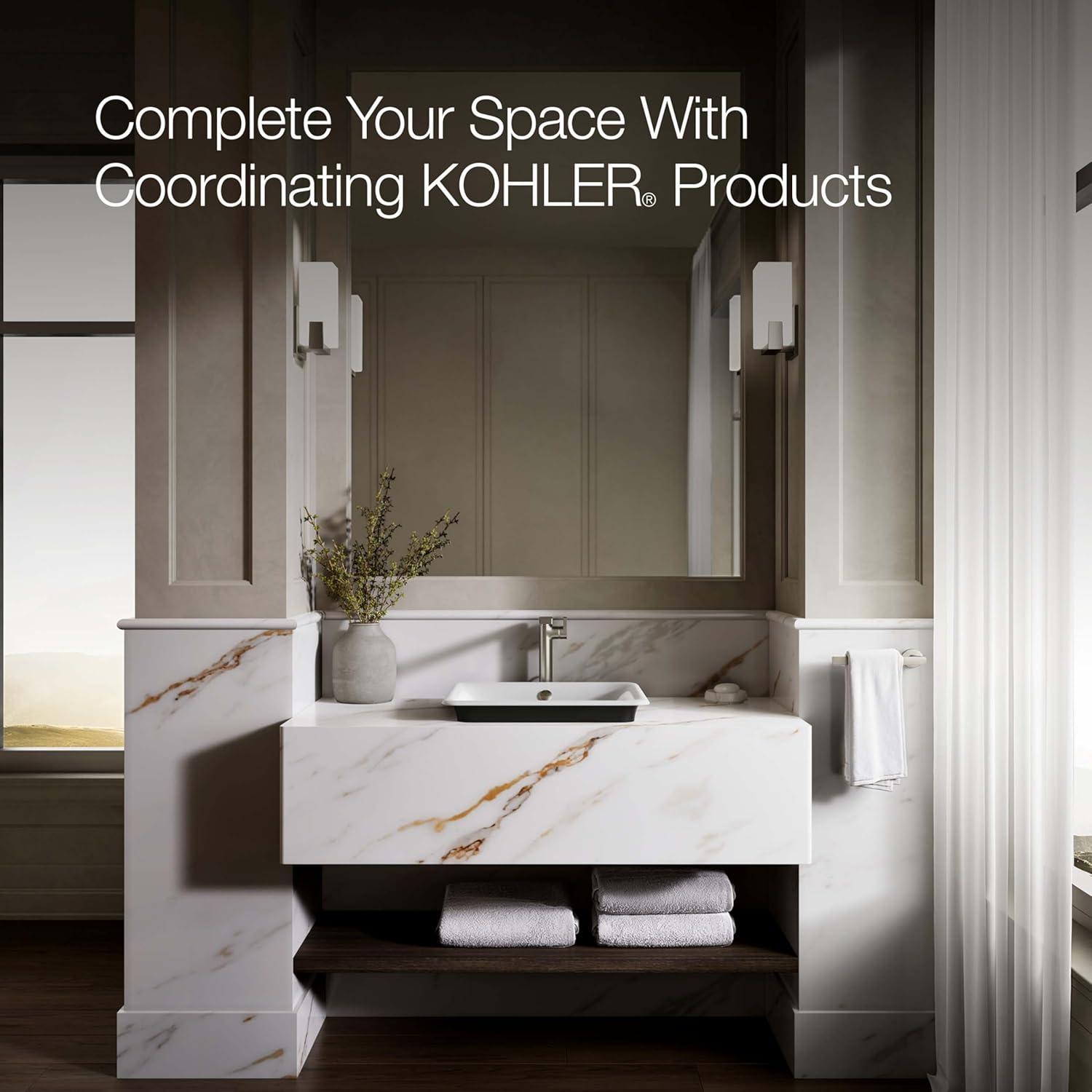 Iron Plains 6.3" Tall Metal Rectangular Bathroom Sink with Overflow