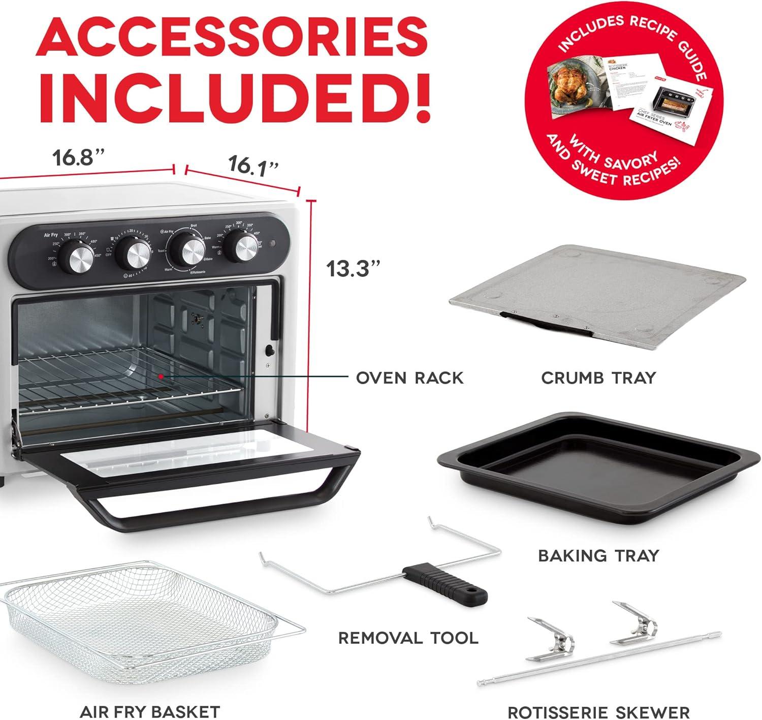 DASH Dash Chef Series Air Fryer Oven with Rotisserie 23Qt