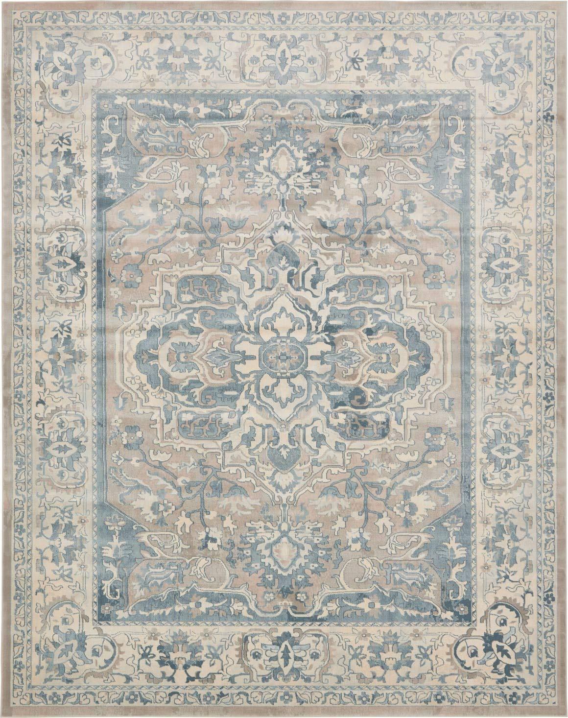 Elegant Dark Gray 8' x 10' Synthetic Rectangular Area Rug