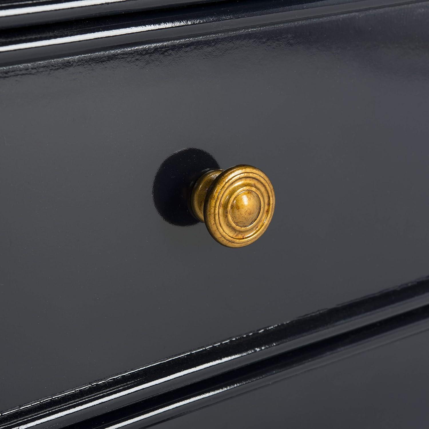 Mina 3 Drawer Nightstand - NST3500 - Grey/Gold - Safavieh