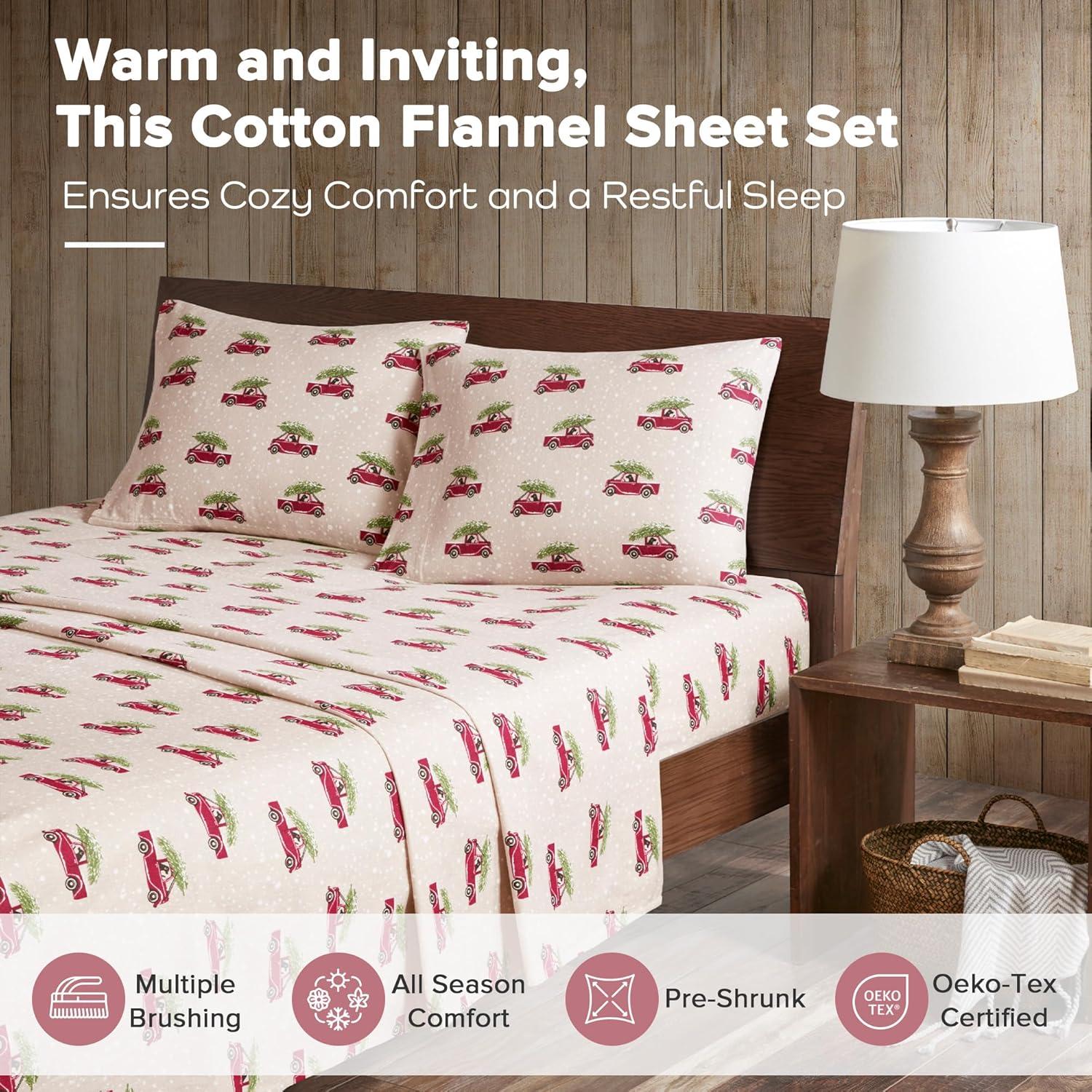 Woolrich 100% Cotton Flannel Sheet Set