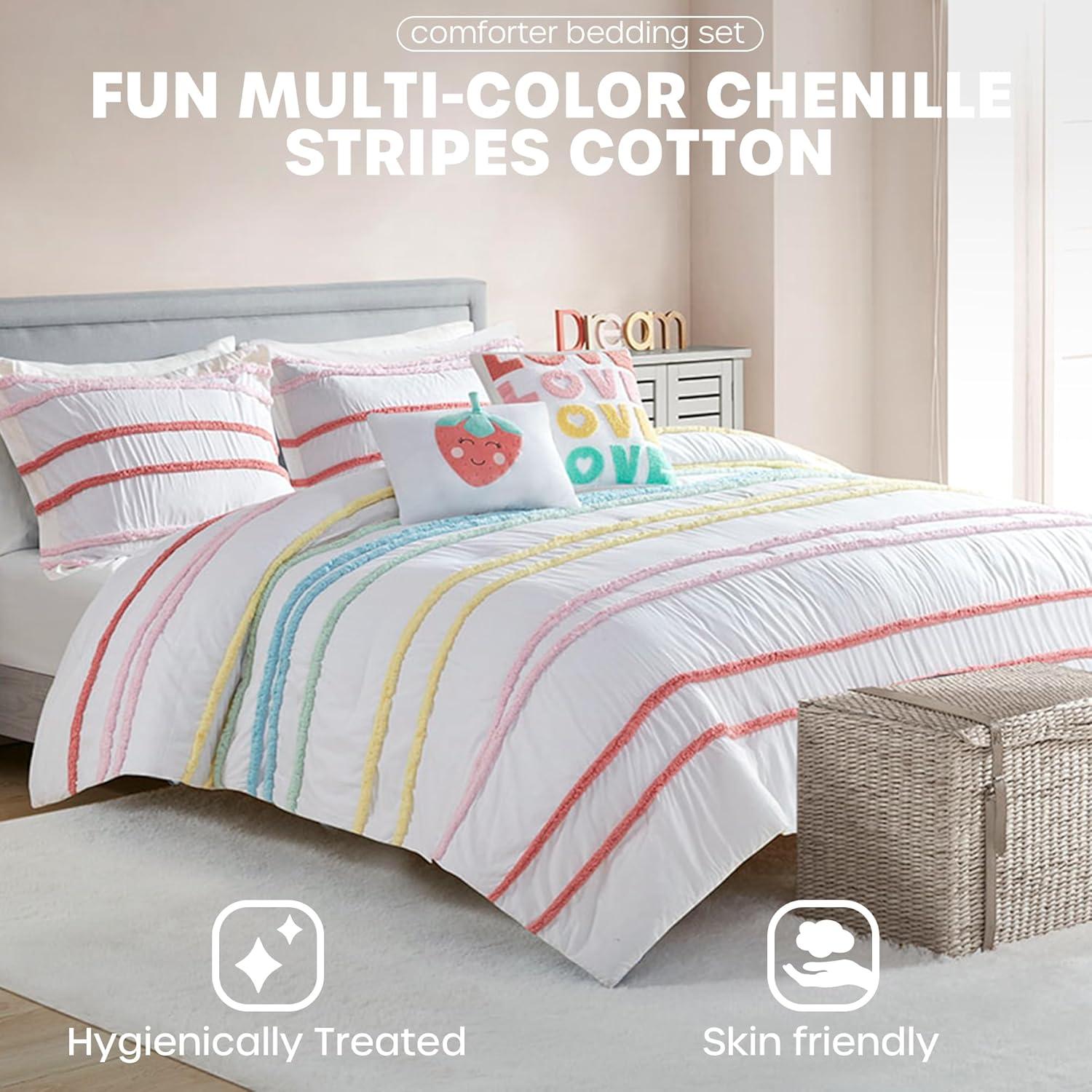 Haisley Cotton Comforter Set with Chenille Trim